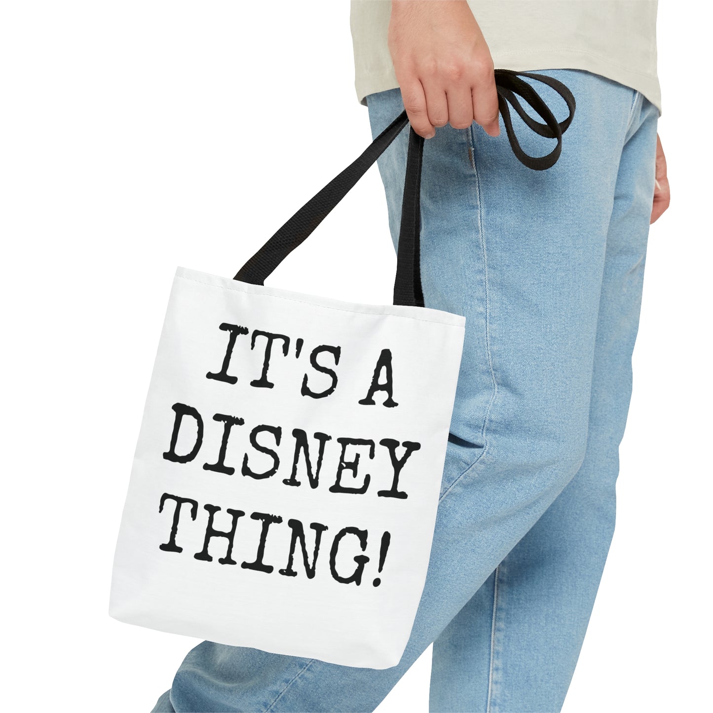 AOP Tote Bag Painting of Disneyland Vintage Ticket Stub