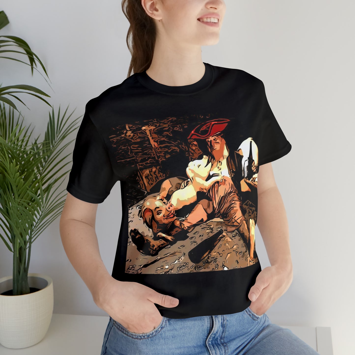Unisex Jersey Short Sleeve Tee Painting of Disneyland PIRATES OF THE CARIBBEAN