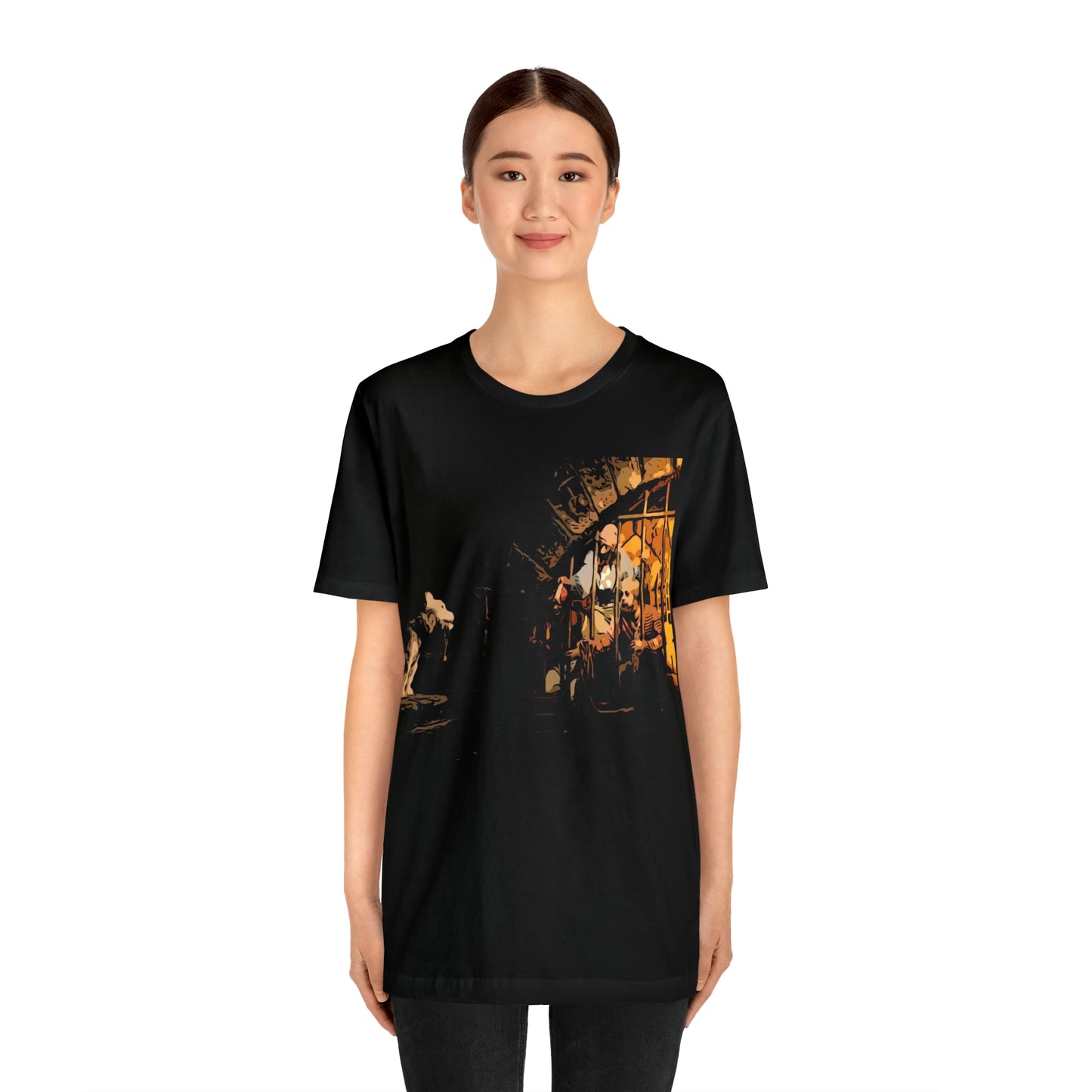 Unisex Jersey Short Sleeve Tee Painting of Disneyland PIRATES OF THE CARIBBEAN