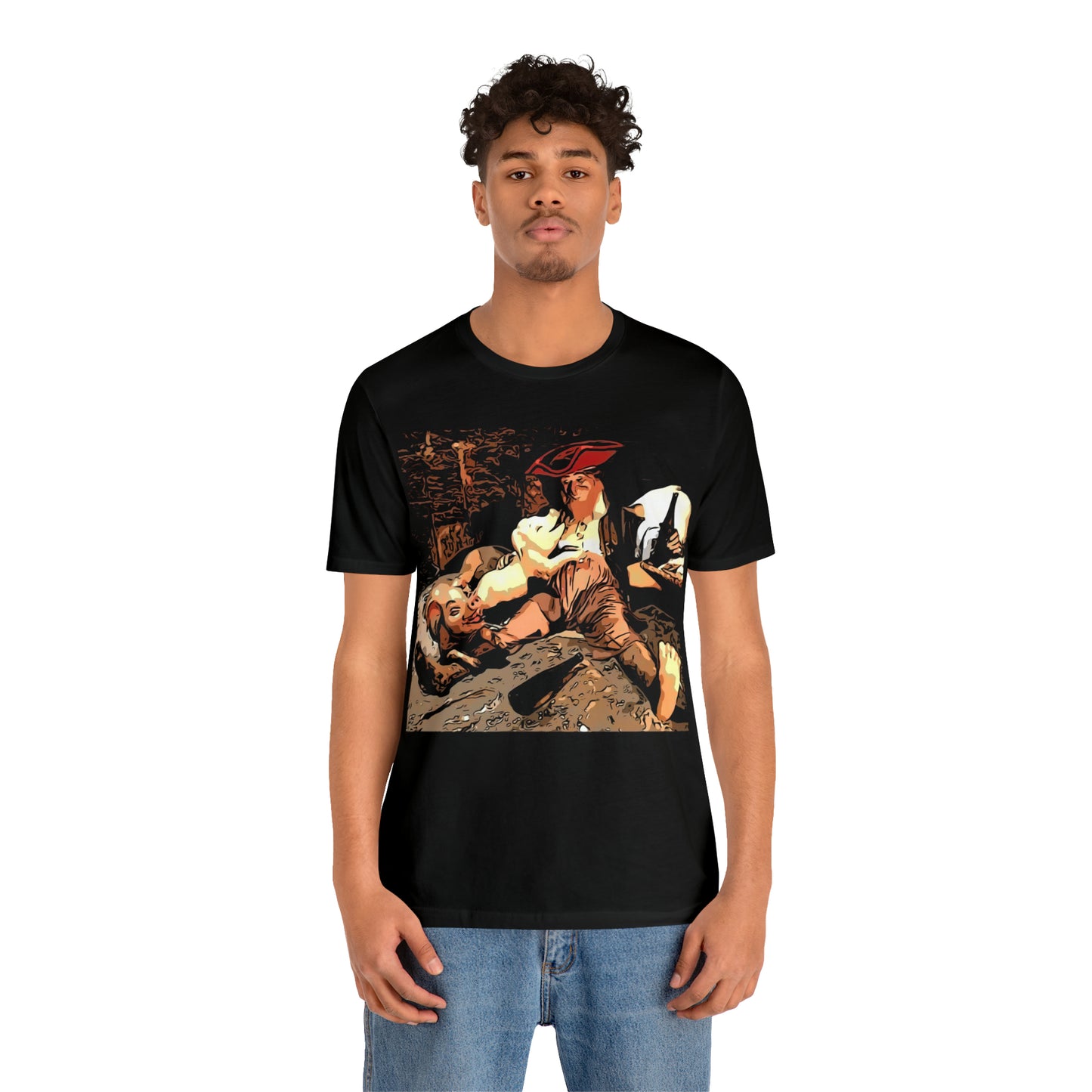 Unisex Jersey Short Sleeve Tee Painting of Disneyland PIRATES OF THE CARIBBEAN
