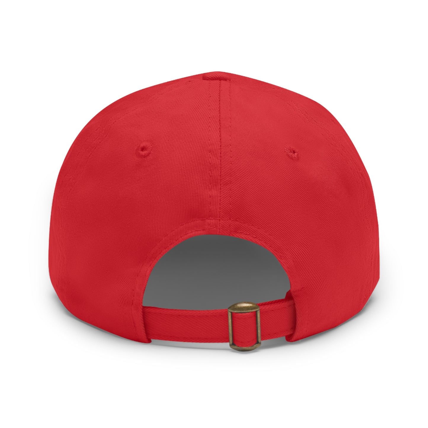 Dad Hat with Leather Patch (Round)Vintage Fourth of July Independence day stamp