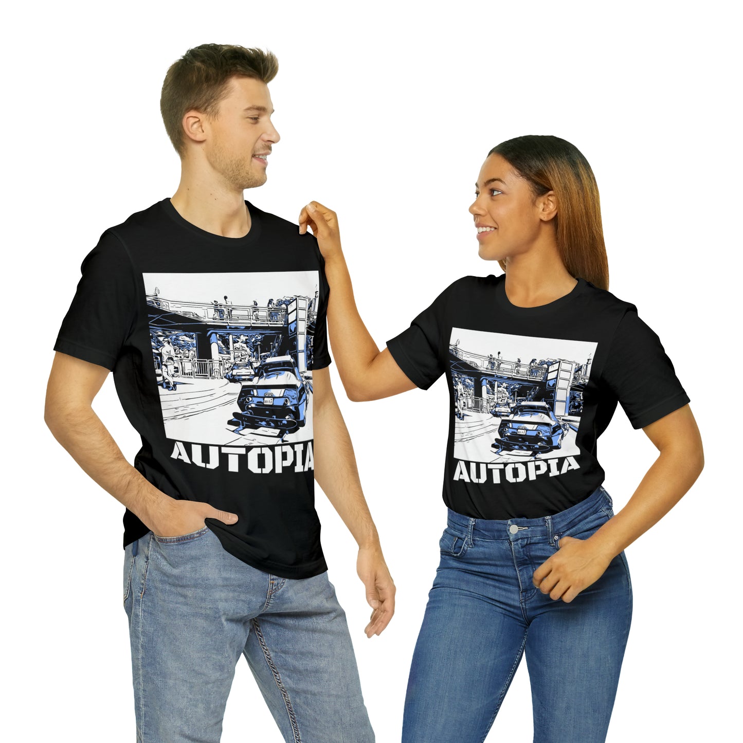 Unisex Jersey Short Sleeve Tee Painting of It's A Disney Thing! AUTOPIA