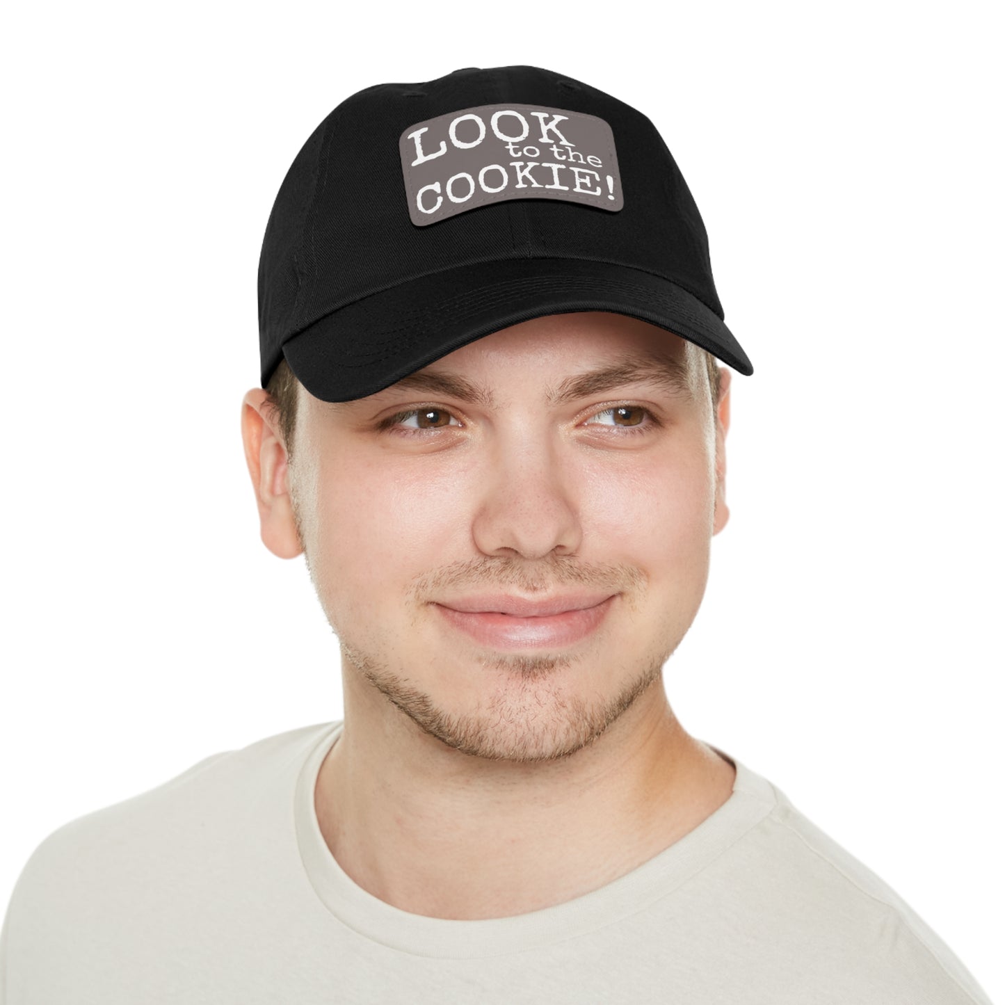 Dad Hat with Leather Patch (Rectangle) Seinfeld Tv Show Look to the Cookie!