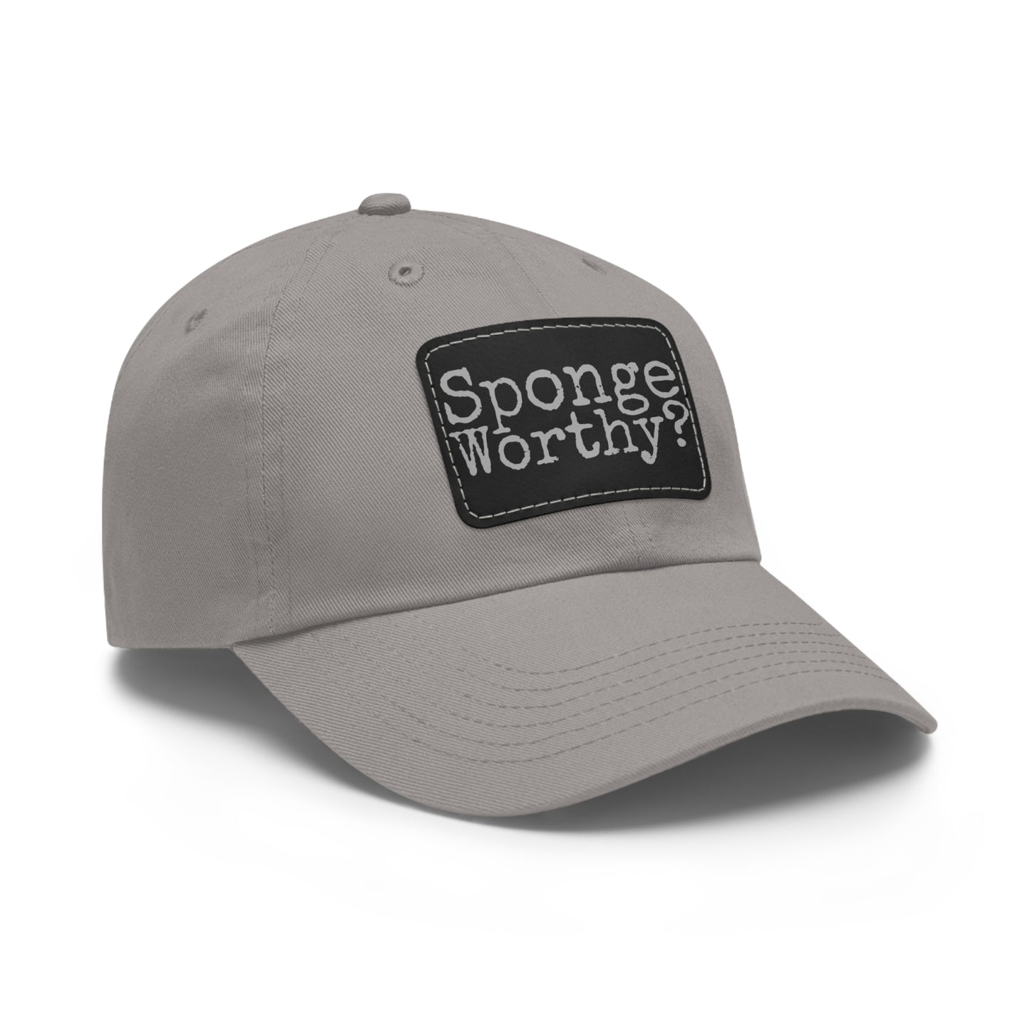 Dad Hat with Leather Patch (Rectangle) Seinfeld Tv Show Sponge Worthy?