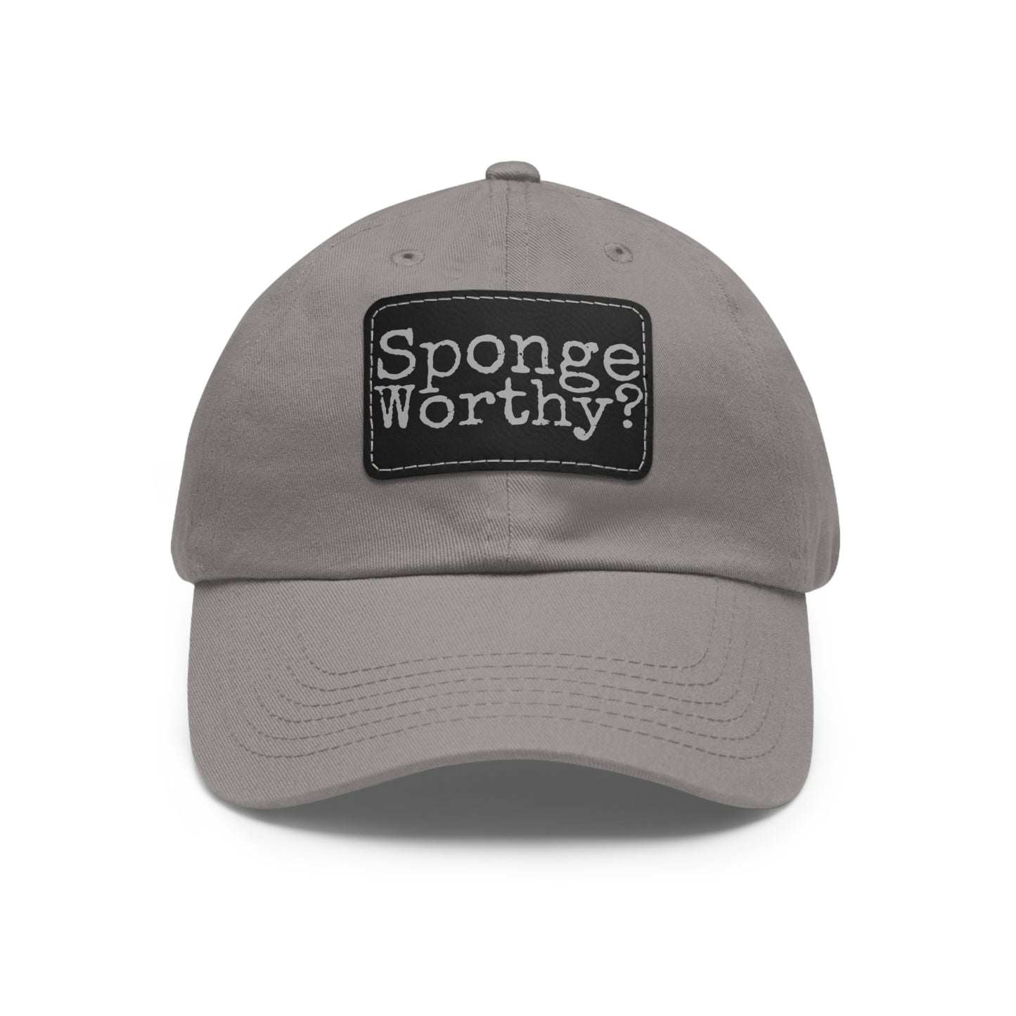 Dad Hat with Leather Patch (Rectangle) Seinfeld Tv Show Sponge Worthy?