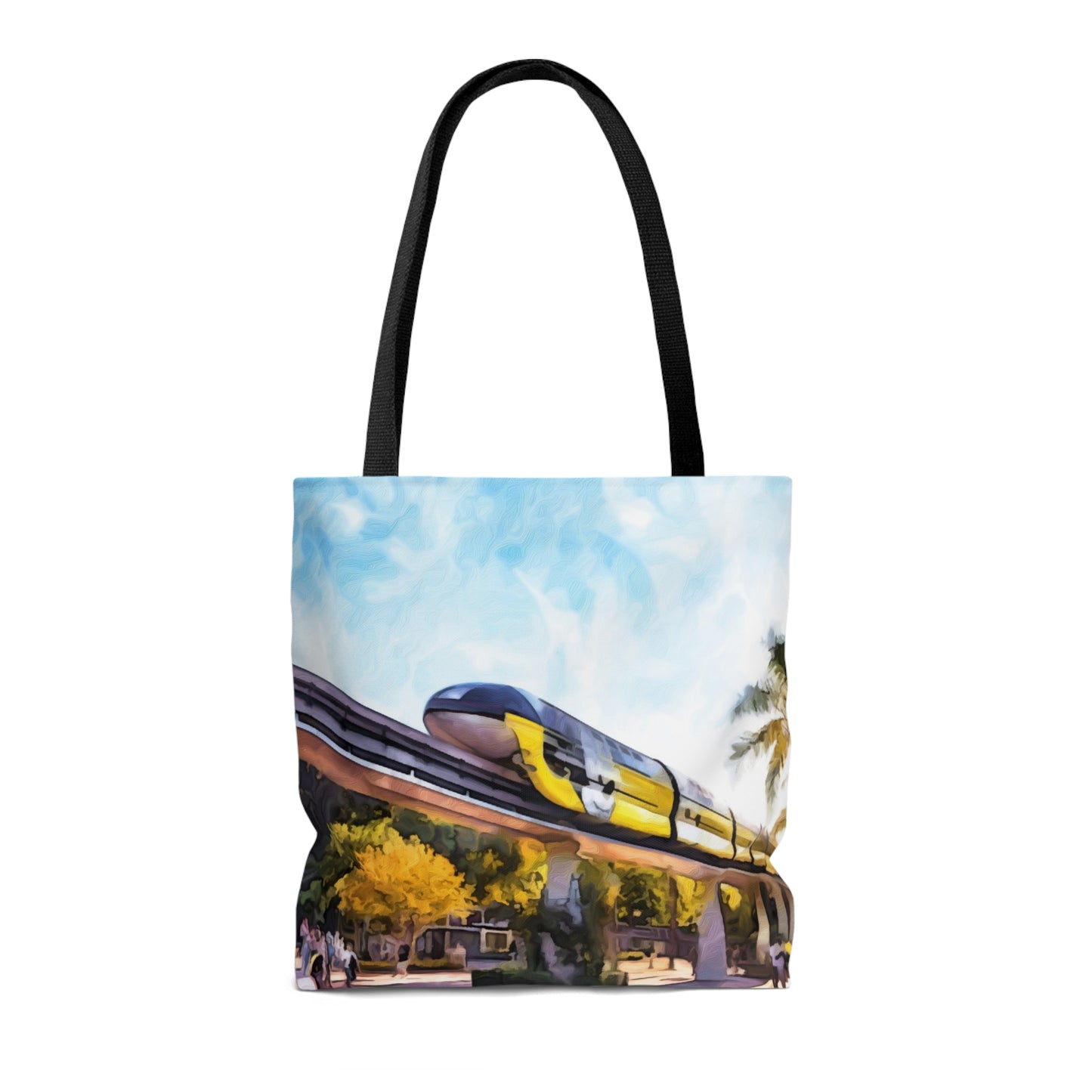 AOP Tote Bag Painting of Disneyland~ It's A Disney Thing! ~ MonoRail