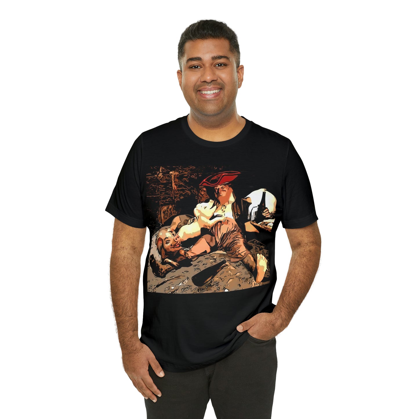 Unisex Jersey Short Sleeve Tee Painting of Disneyland PIRATES OF THE CARIBBEAN