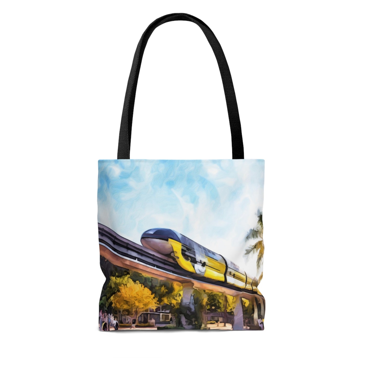 AOP Tote Bag Painting of Disneyland~ It's A Disney Thing! ~ MonoRail