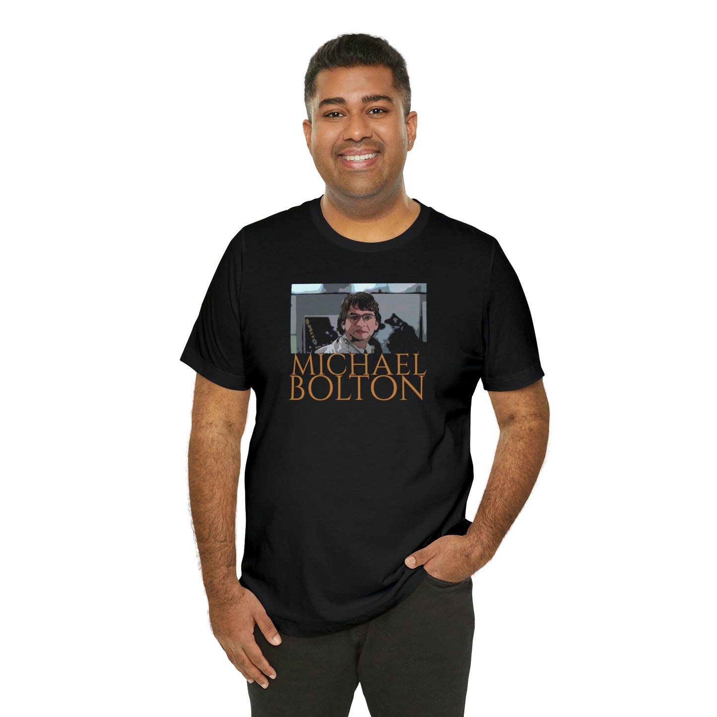 Unisex Jersey Short Sleeve Tee Office Space ~ Michael Bolton