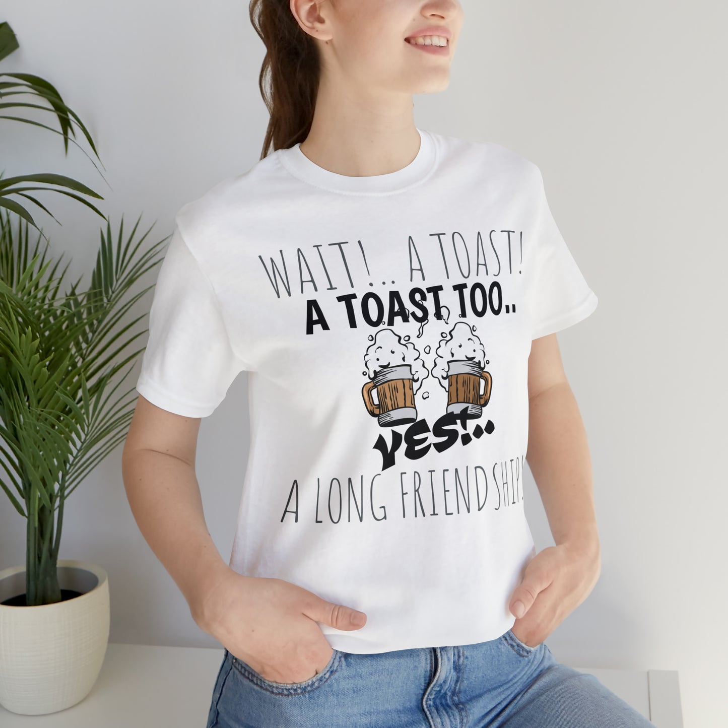 Unisex Jersey Short Sleeve Tee Young Frankenstein~ A TOAST!
