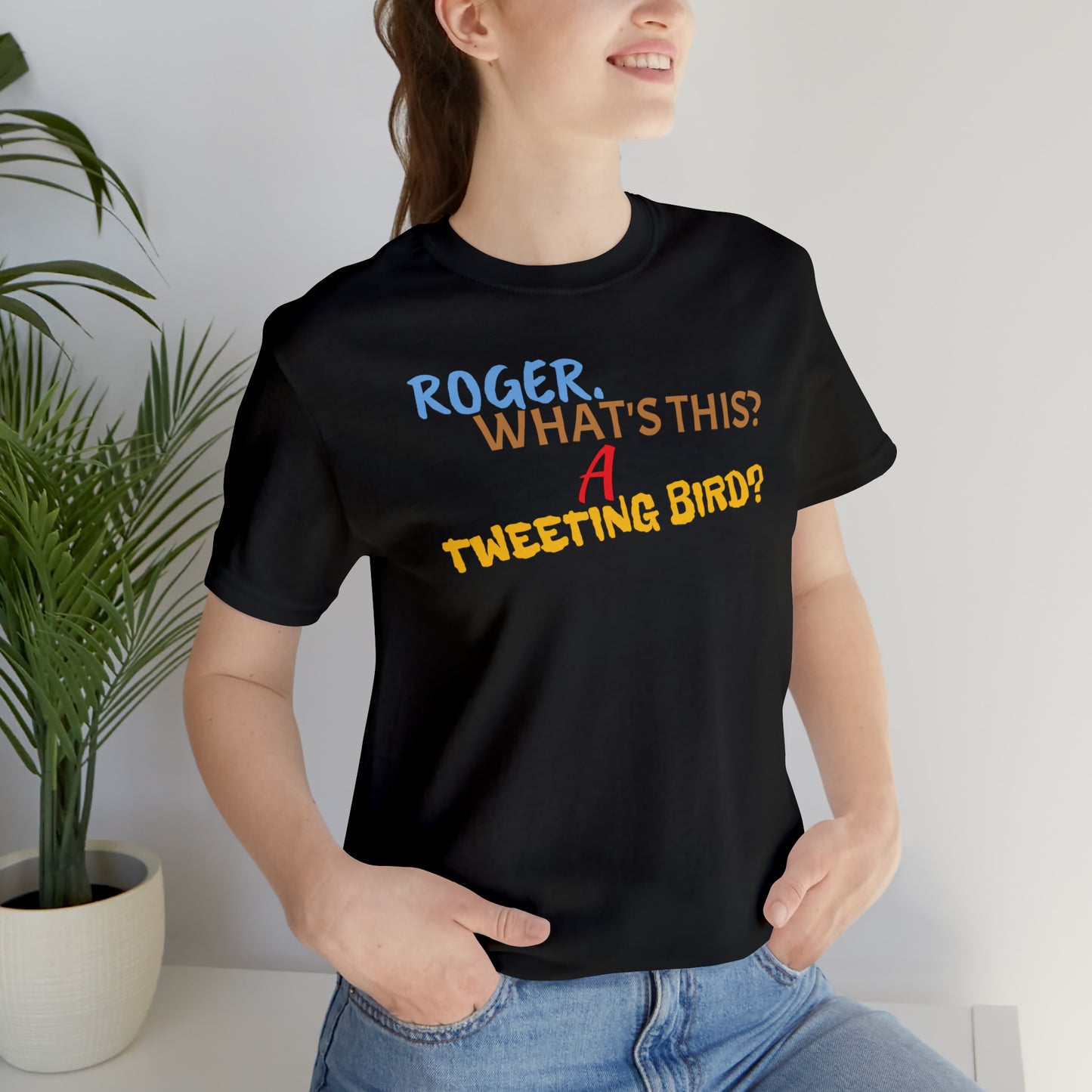 Unisex Jersey Short Sleeve Tee How Framed Roger Rabbit Quote- Roger What's this?