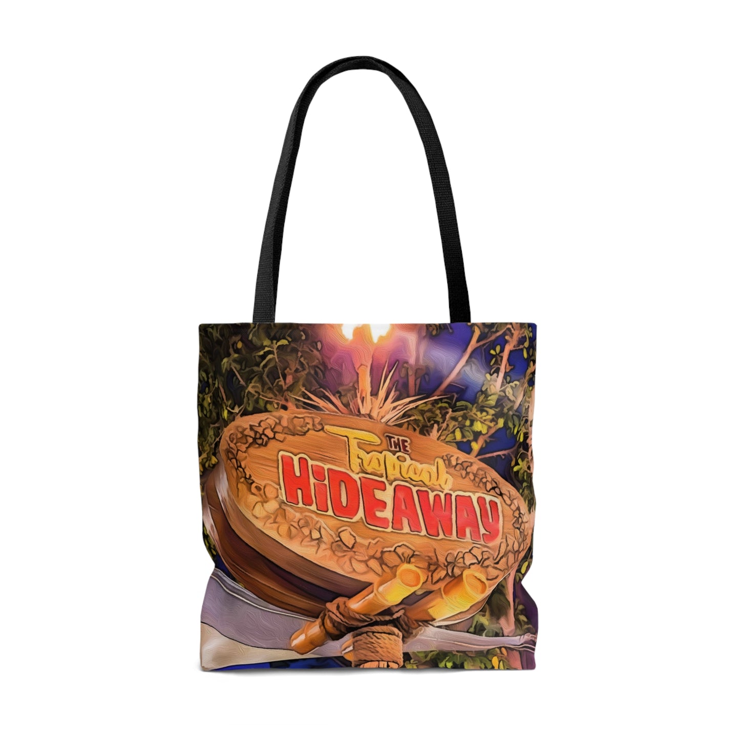 AOP Tote Bag Painting of Disneyland Resort The Tropical Hideaway