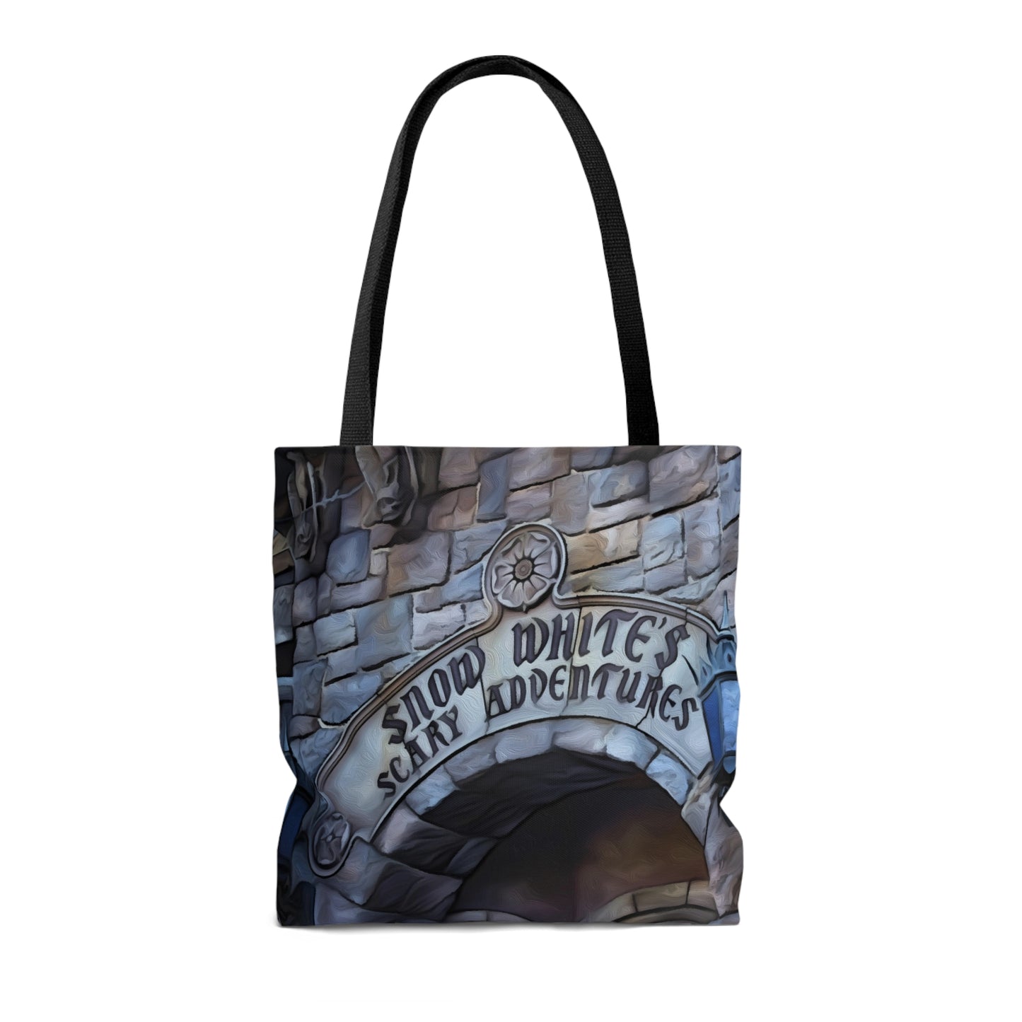 AOP Tote Bag Painting of Disneyland Resort Snow White Retro Dark Ride
