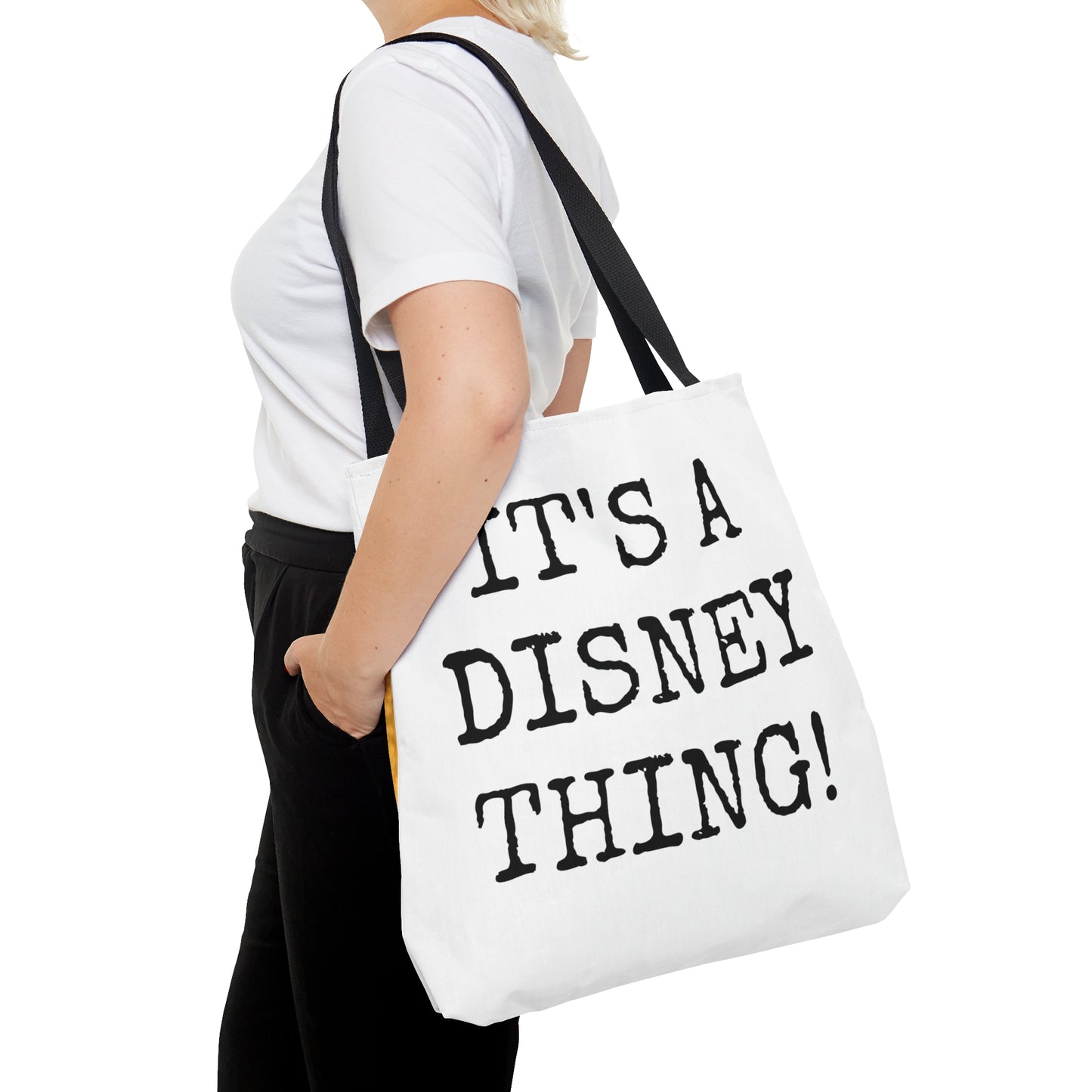 AOP Tote Bag Painting of Disneyland Vintage Ticket Stub