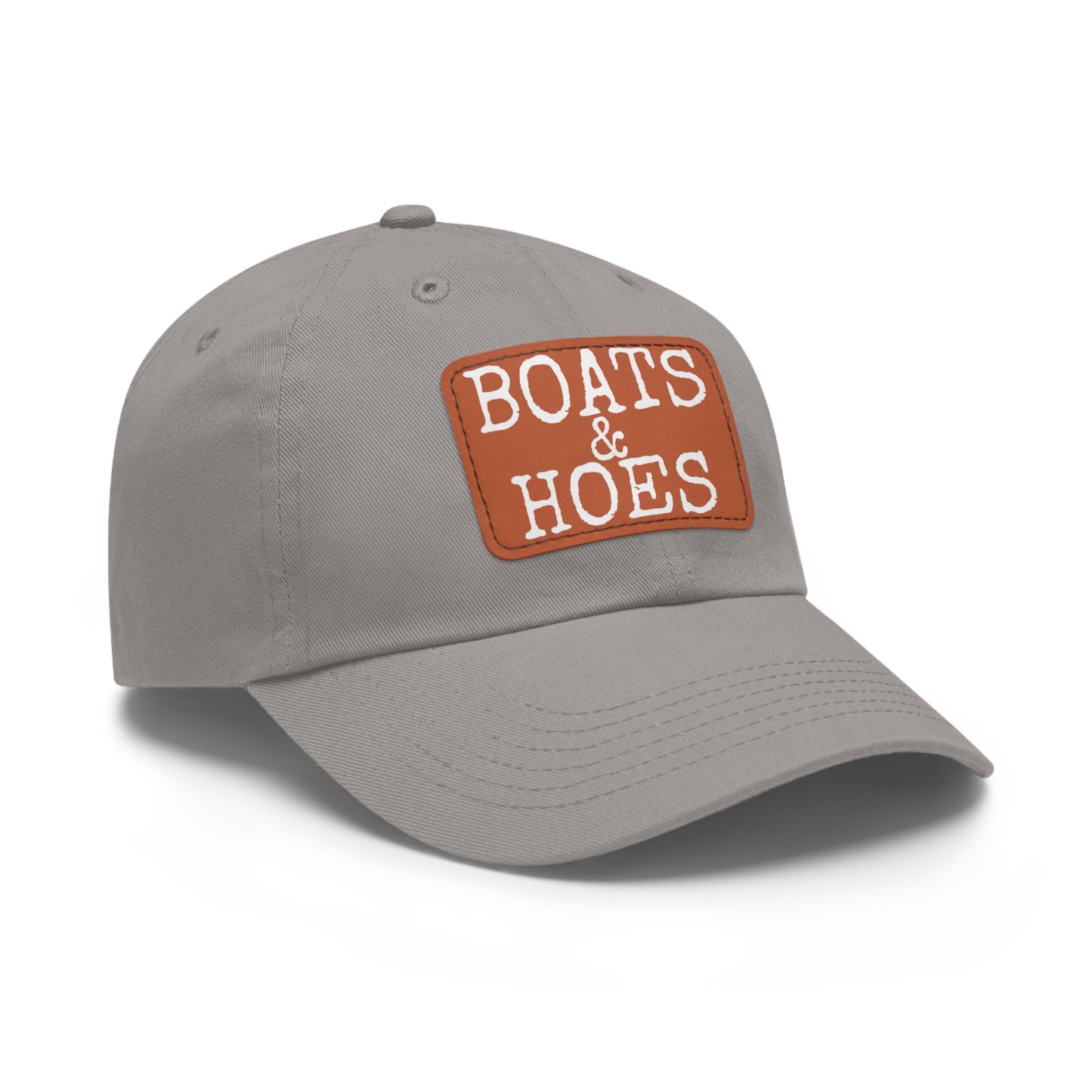Dad Hat with Leather Patch (Rectangle) Stepbrothers Movie Boats & Hoes