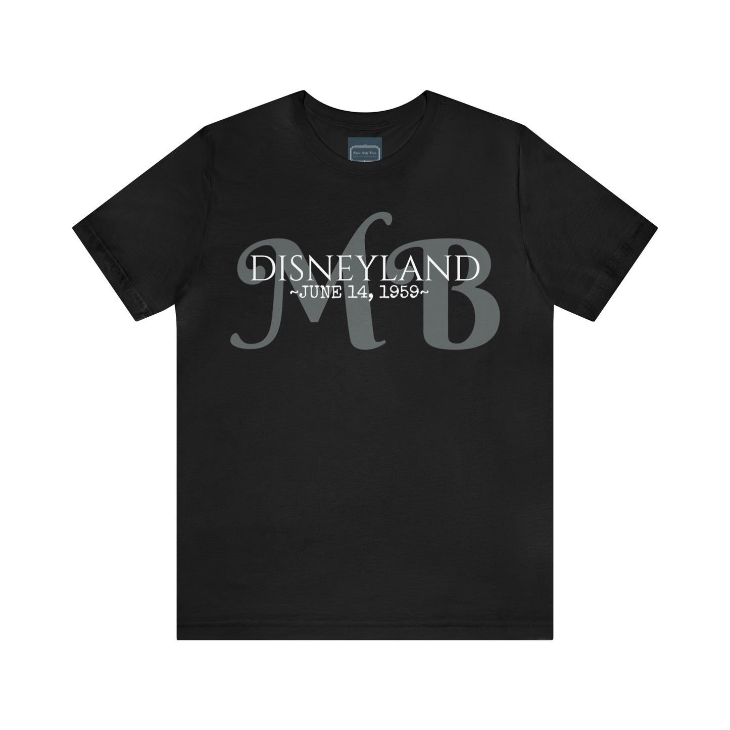 Unisex Jersey Short Sleeve Tee Disneyland Matterhorn bobsleds Opening day 1959