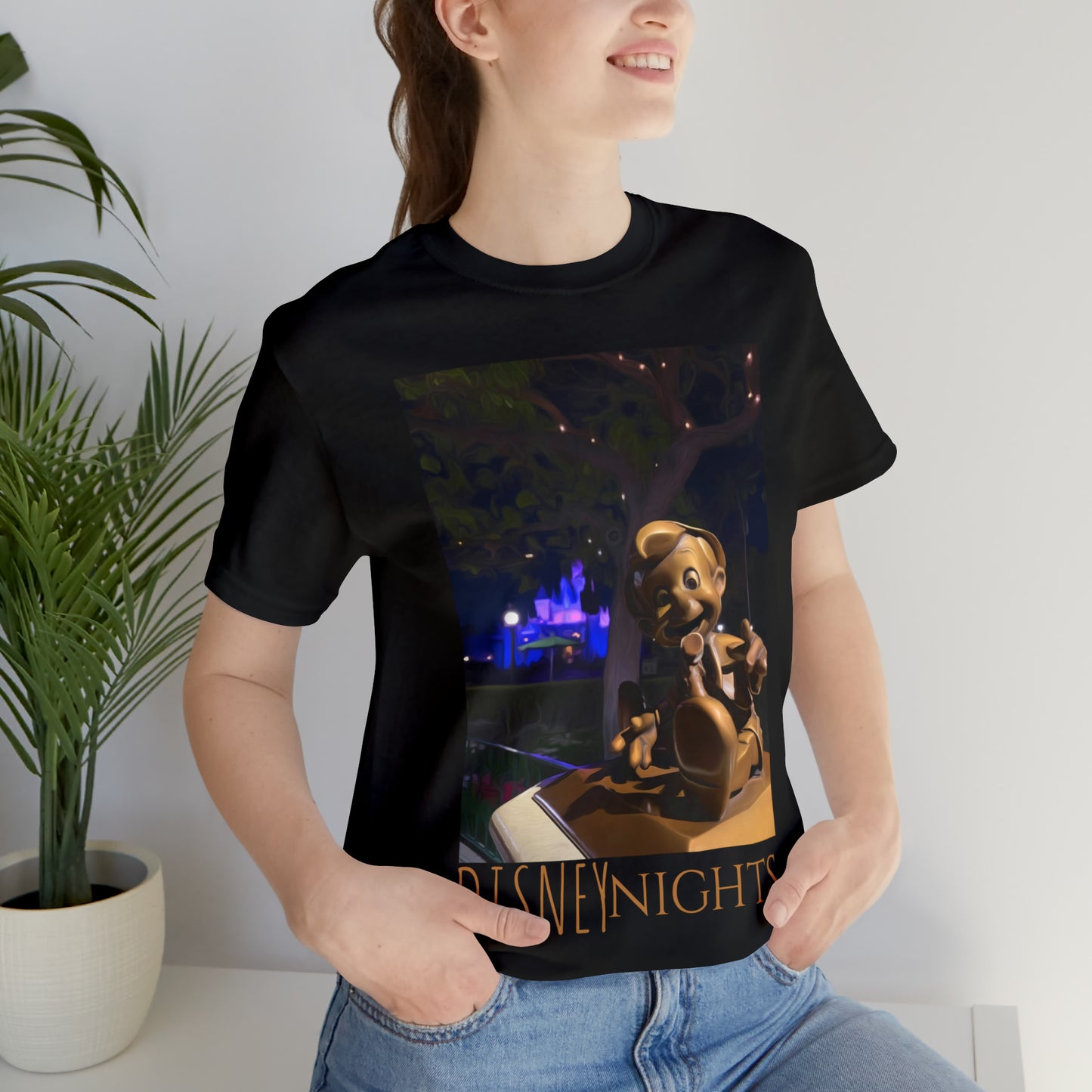 Unisex Jersey Short Sleeve Tee Painting of Its A DISNEY Thing PINOCCHIO'S STATUE