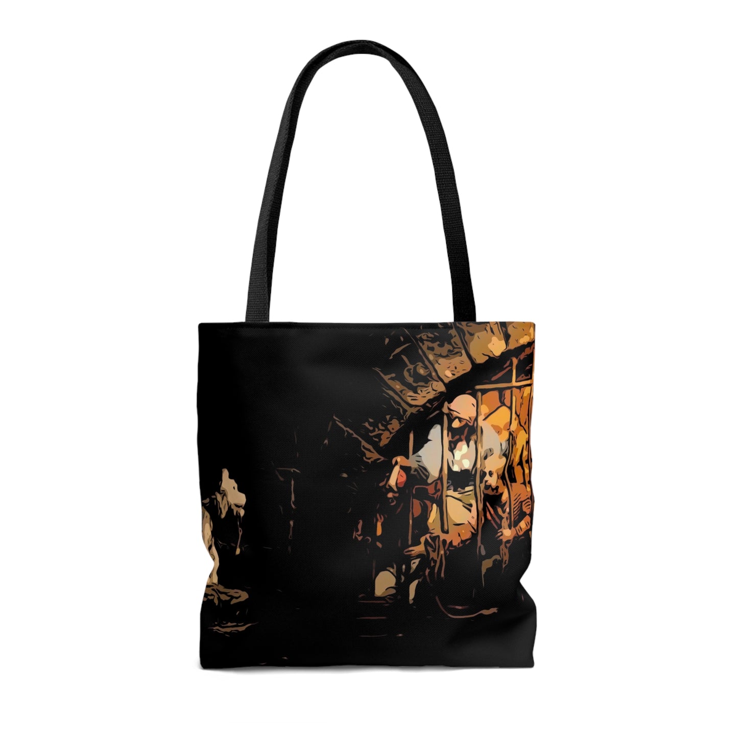 AOP Tote Bag Painting of Disneyland Pirates of Carribean Ride