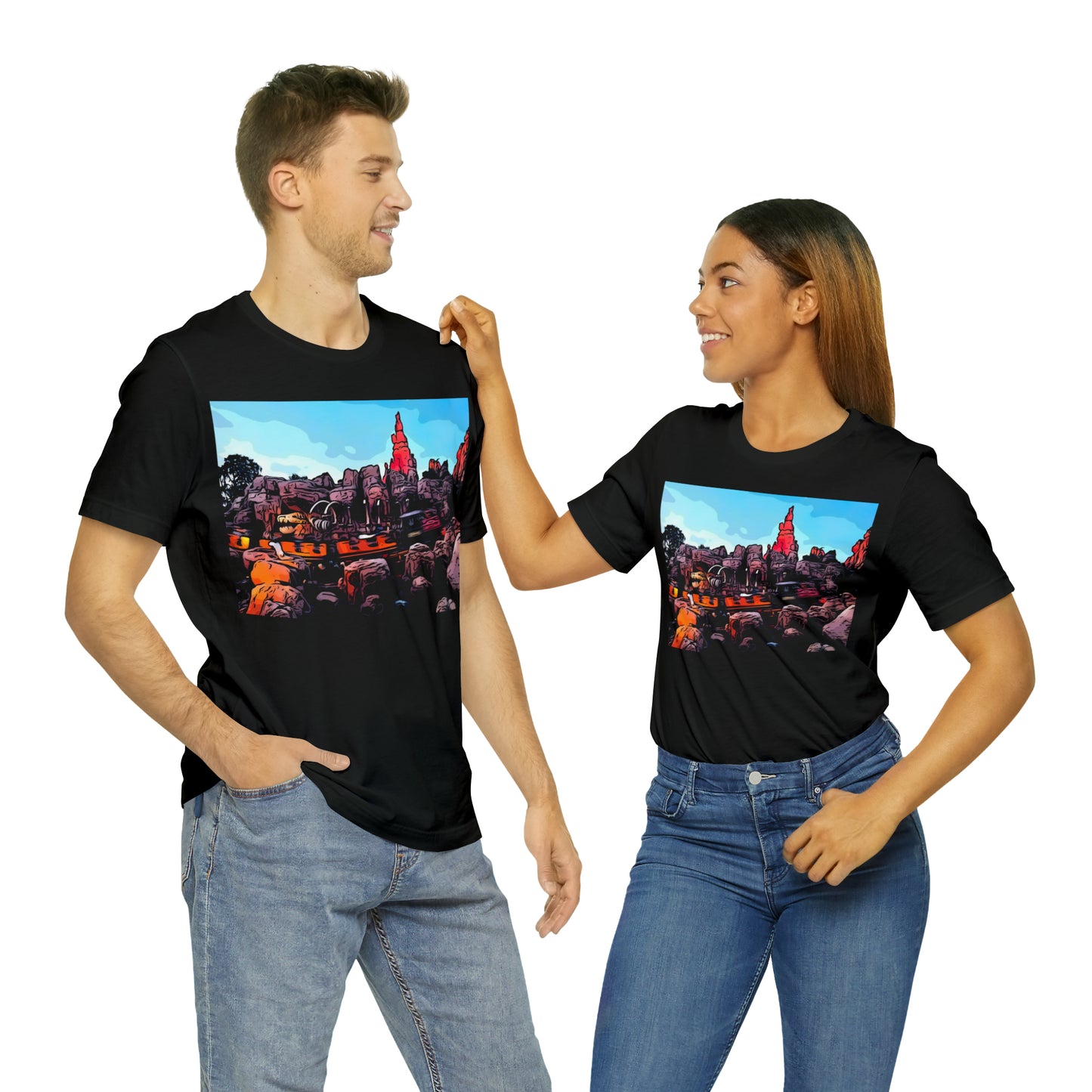 Unisex Jersey Short Sleeve Tee Painting of It's A Disney Thing! BIG TUNDER Mt