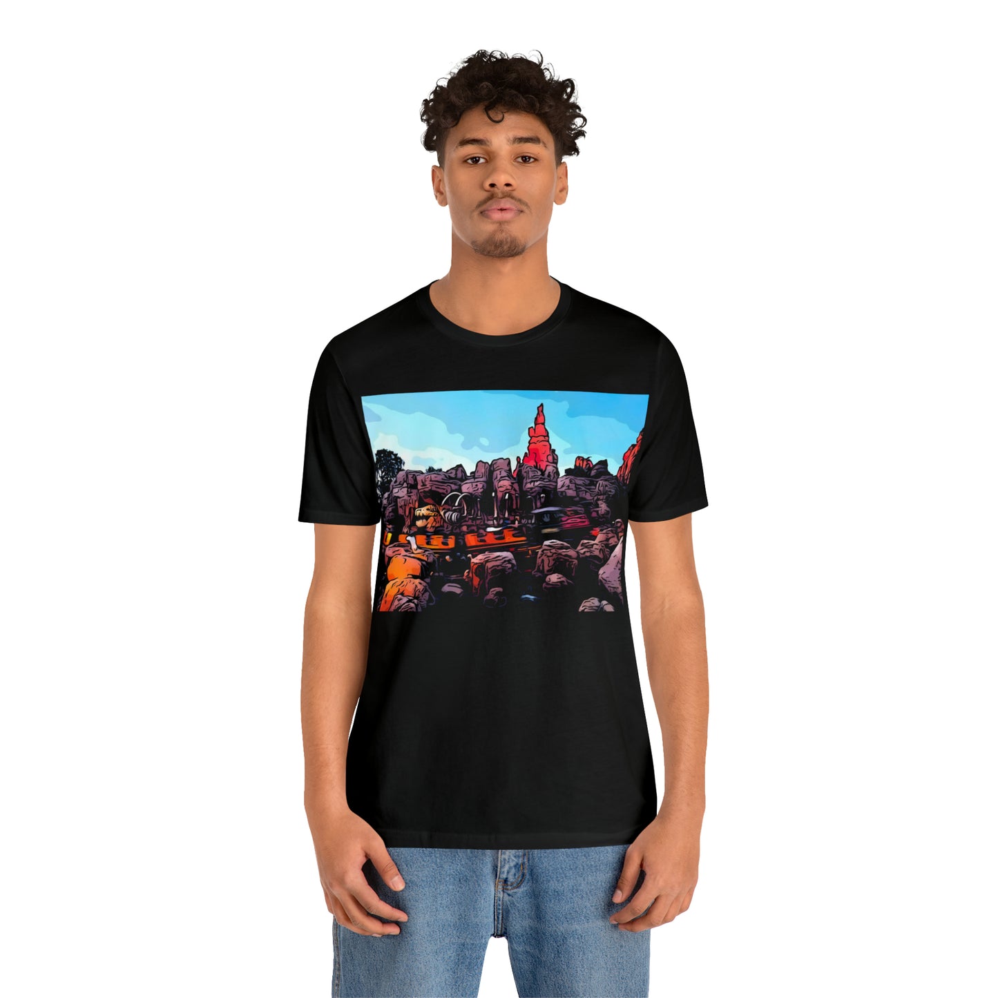 Unisex Jersey Short Sleeve Tee Painting of It's A Disney Thing! BIG TUNDER Mt