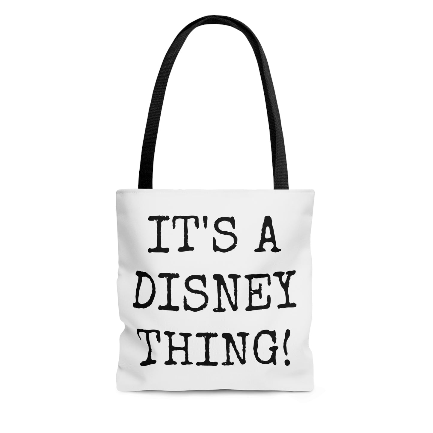 AOP Tote Bag Painting of Disneyland Vintage Ticket Stub