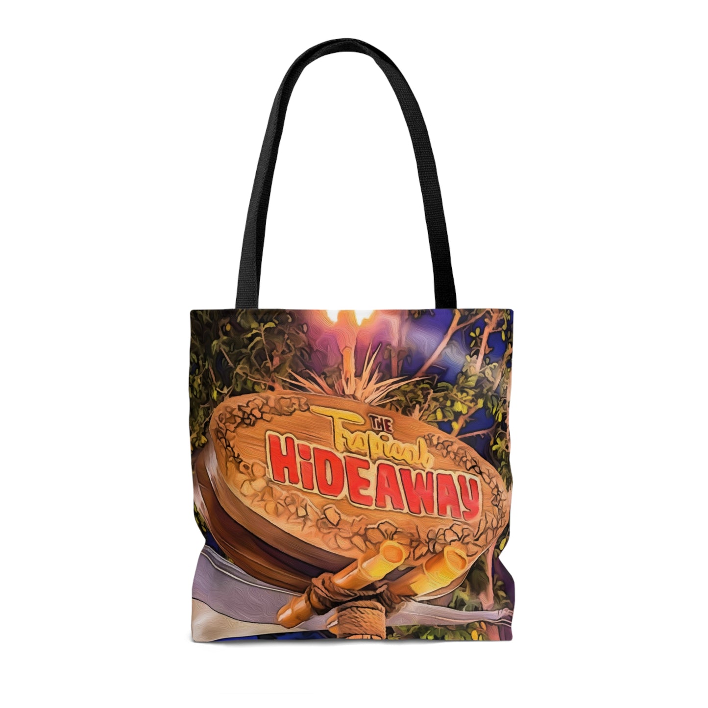 AOP Tote Bag Painting of Disneyland Resort The Tropical Hideaway