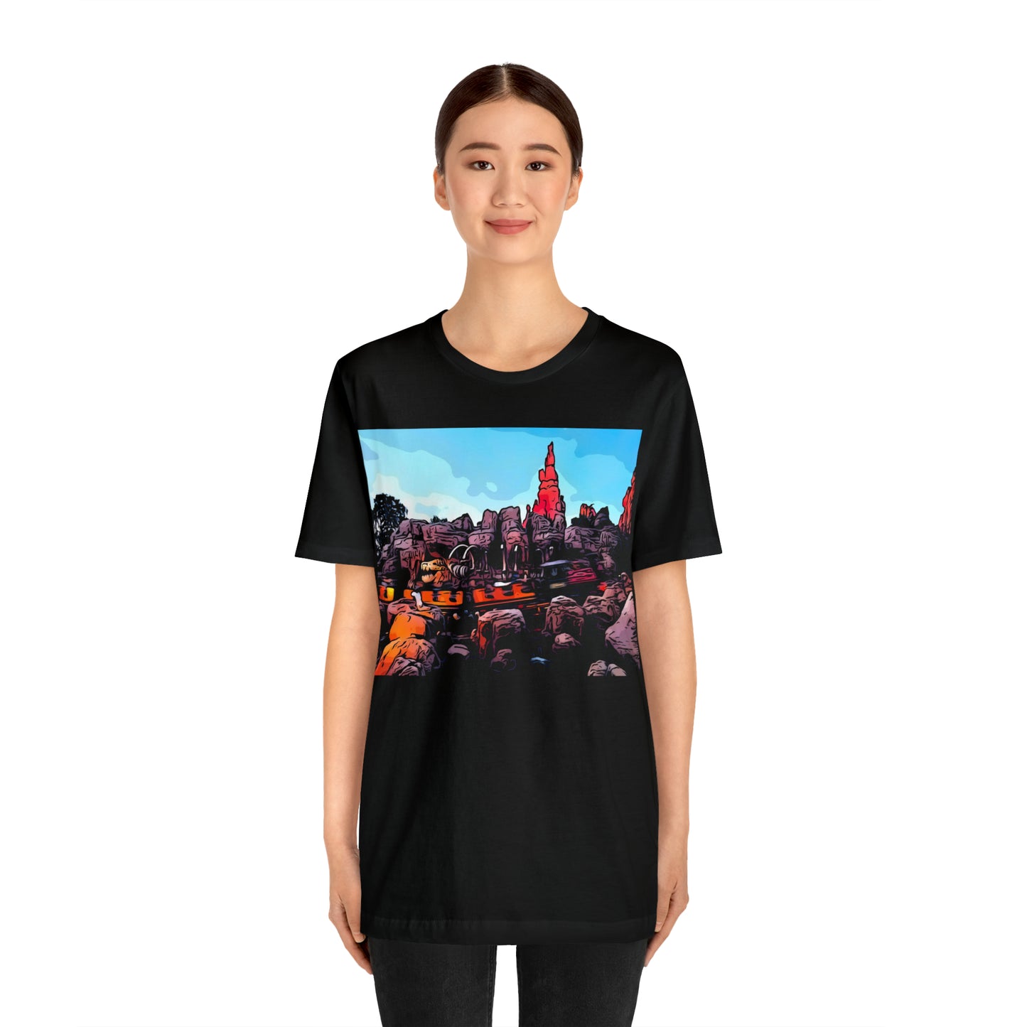 Unisex Jersey Short Sleeve Tee Painting of It's A Disney Thing! BIG TUNDER Mt