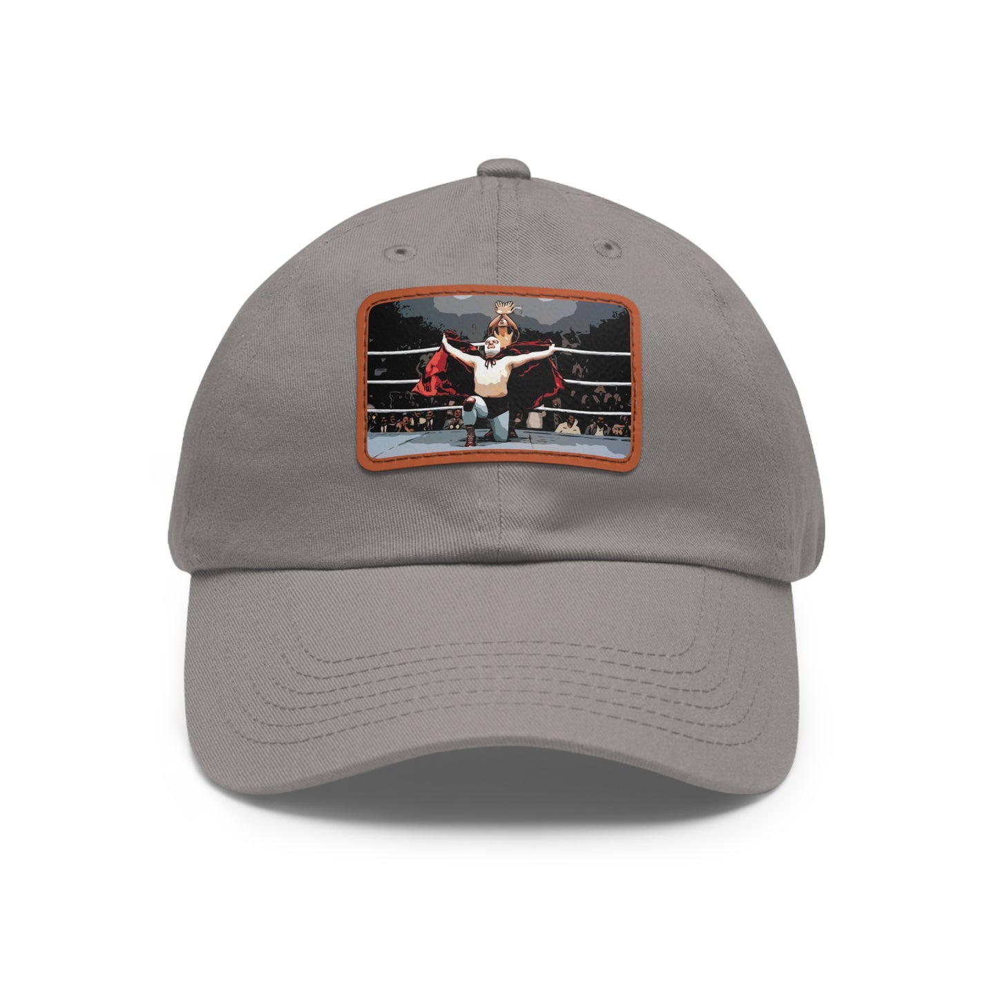 Dad Hat with Leather Patch (Rectangle) Nacho libre Movie Eagle Powers