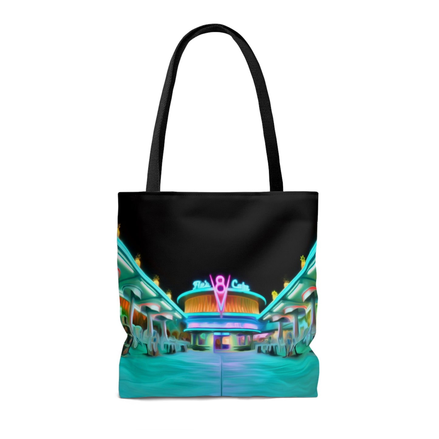 AOP Tote Bag Painting of Disneyland Resort DCA Flo's V8 Cafe