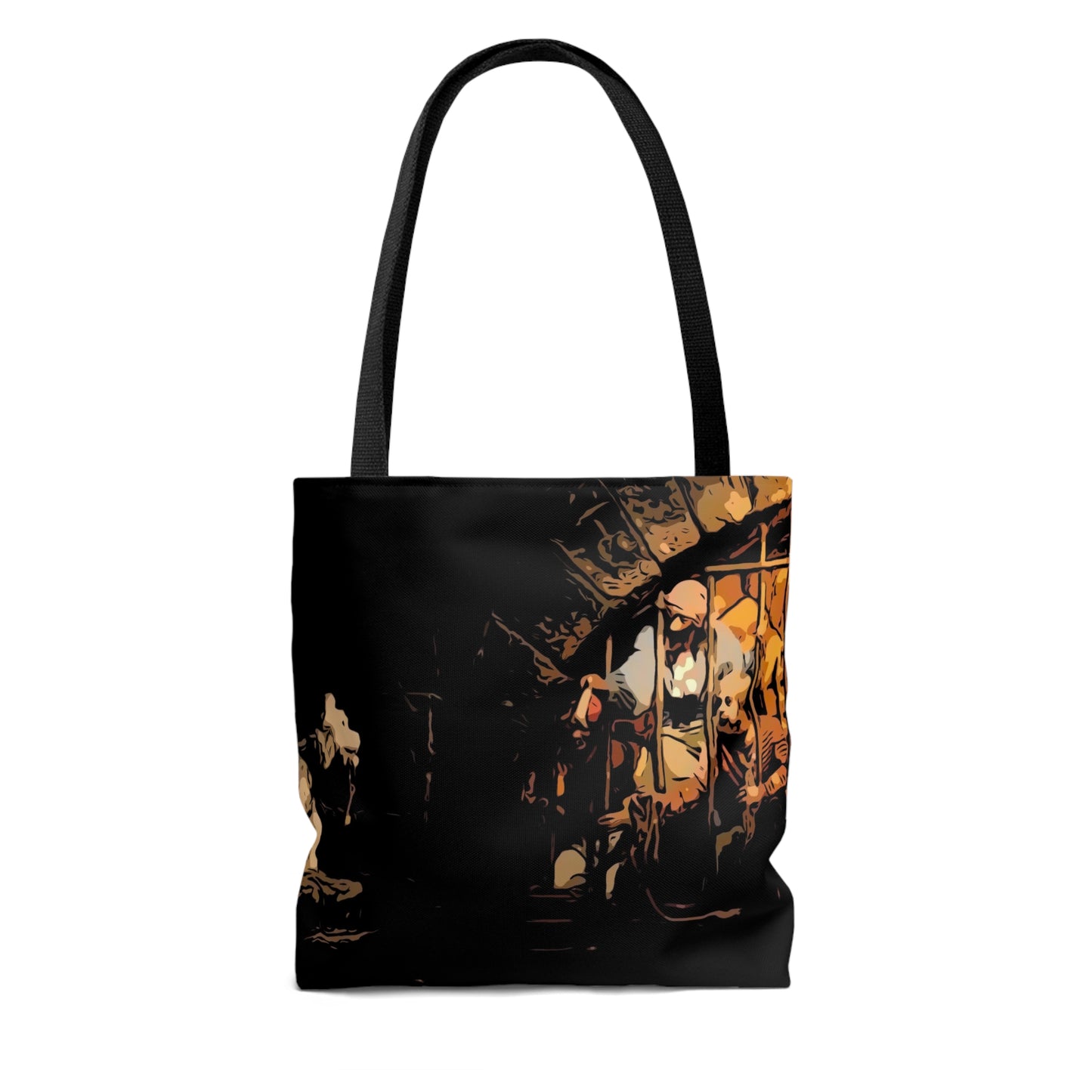 AOP Tote Bag Painting of Disneyland Pirates of Carribean Ride
