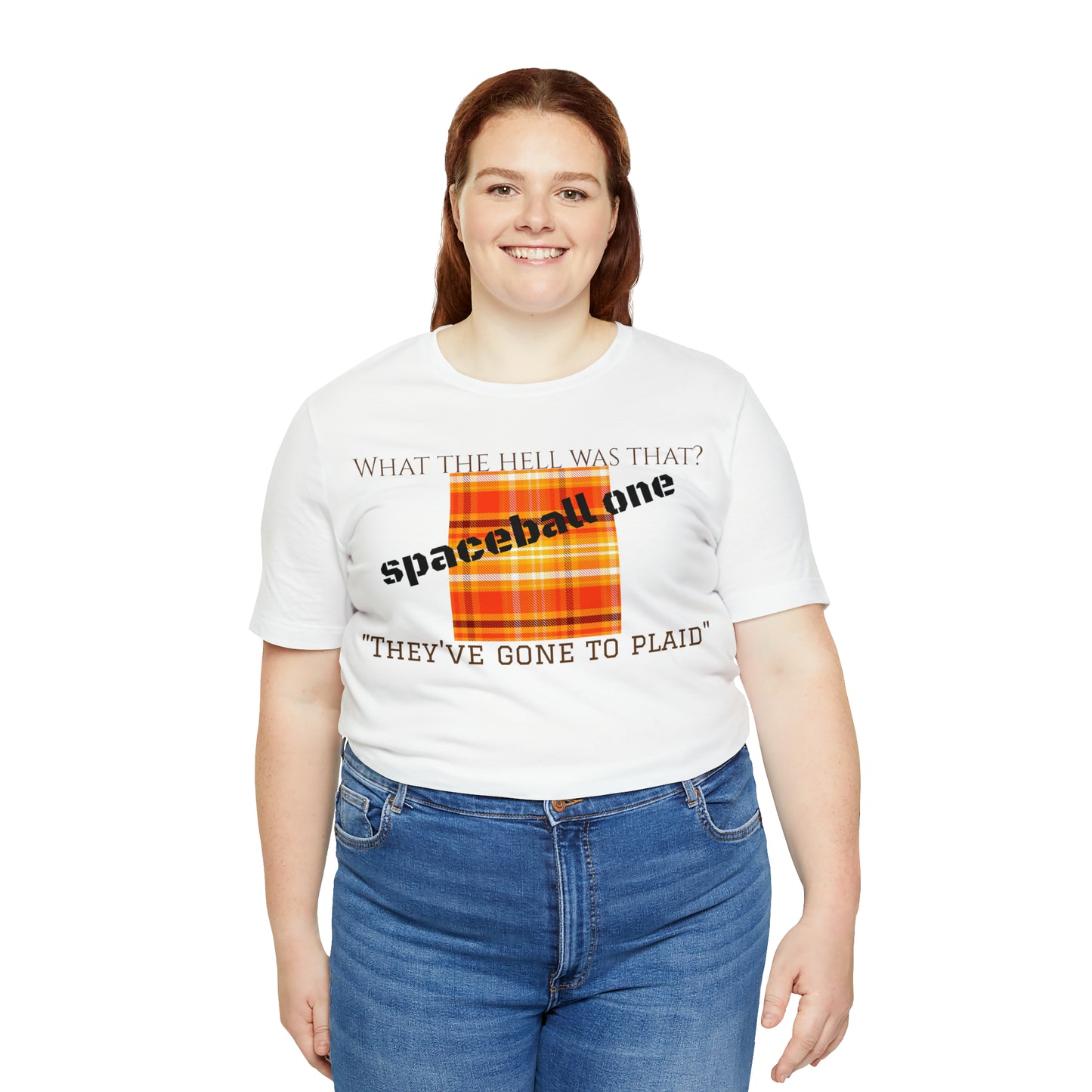 Unisex Jersey Short Sleeve Tee Spaceballs ~ Plaid!