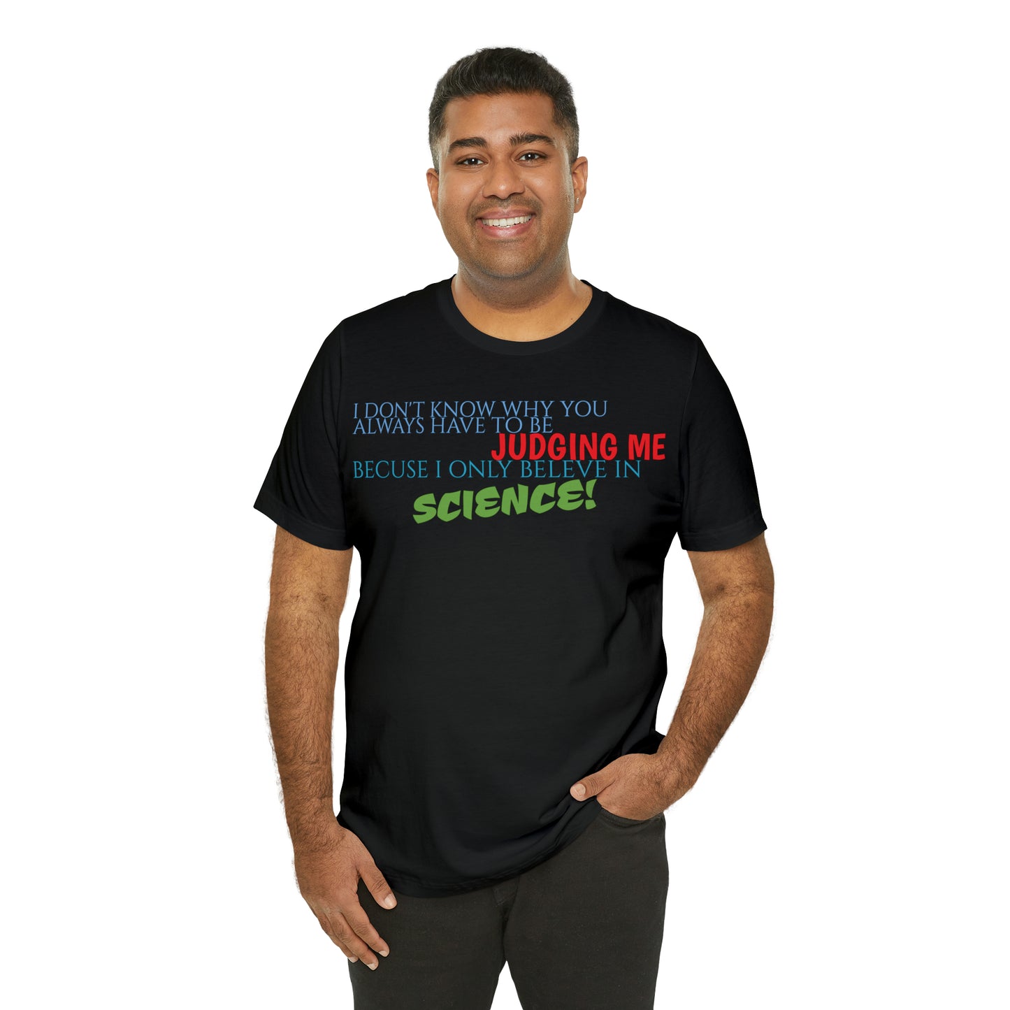 Unisex Jersey Short Sleeve Tee Nacho Libre - "Science"