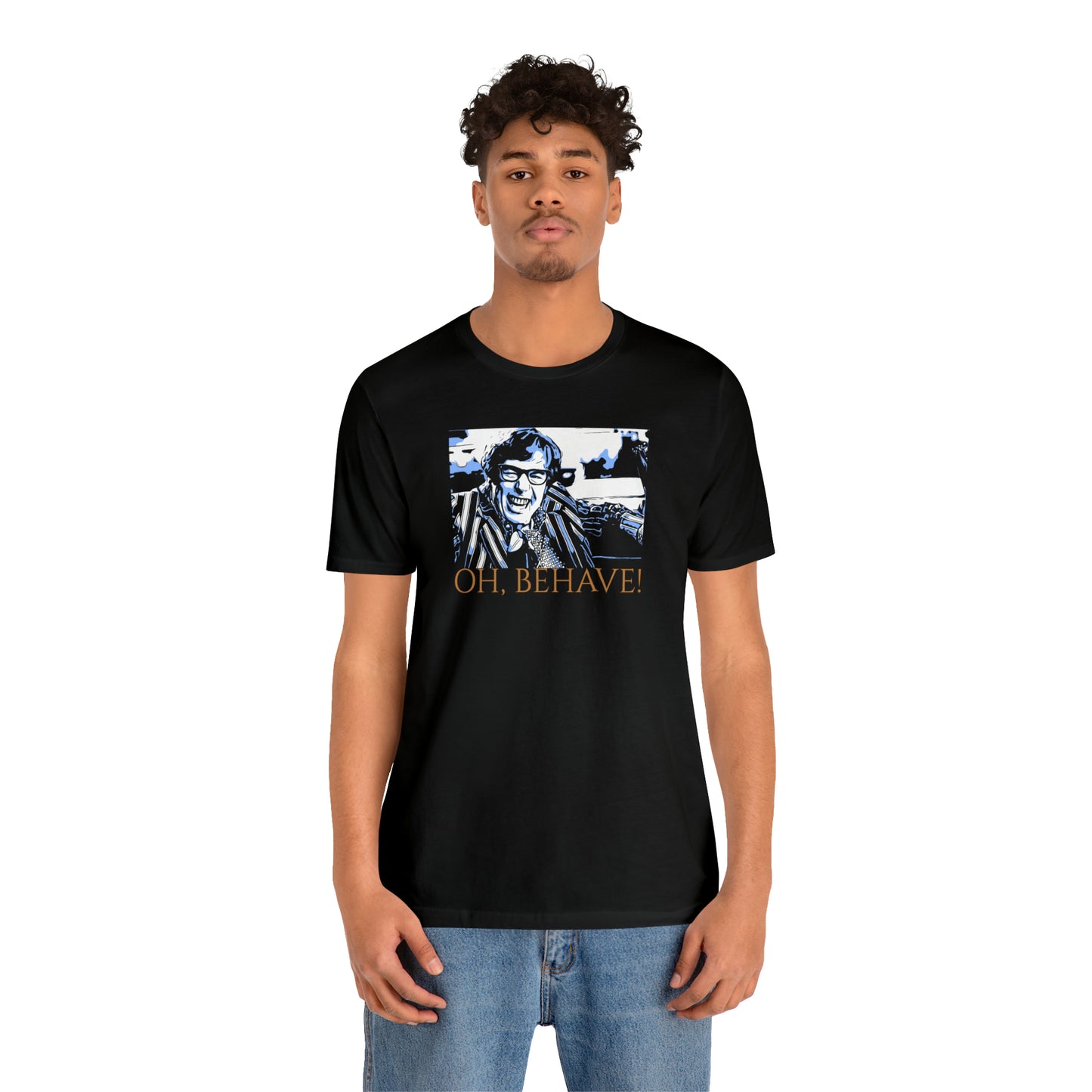 Unisex Jersey Short Sleeve Tee Austin Powers -Quote- Oh, Behave!