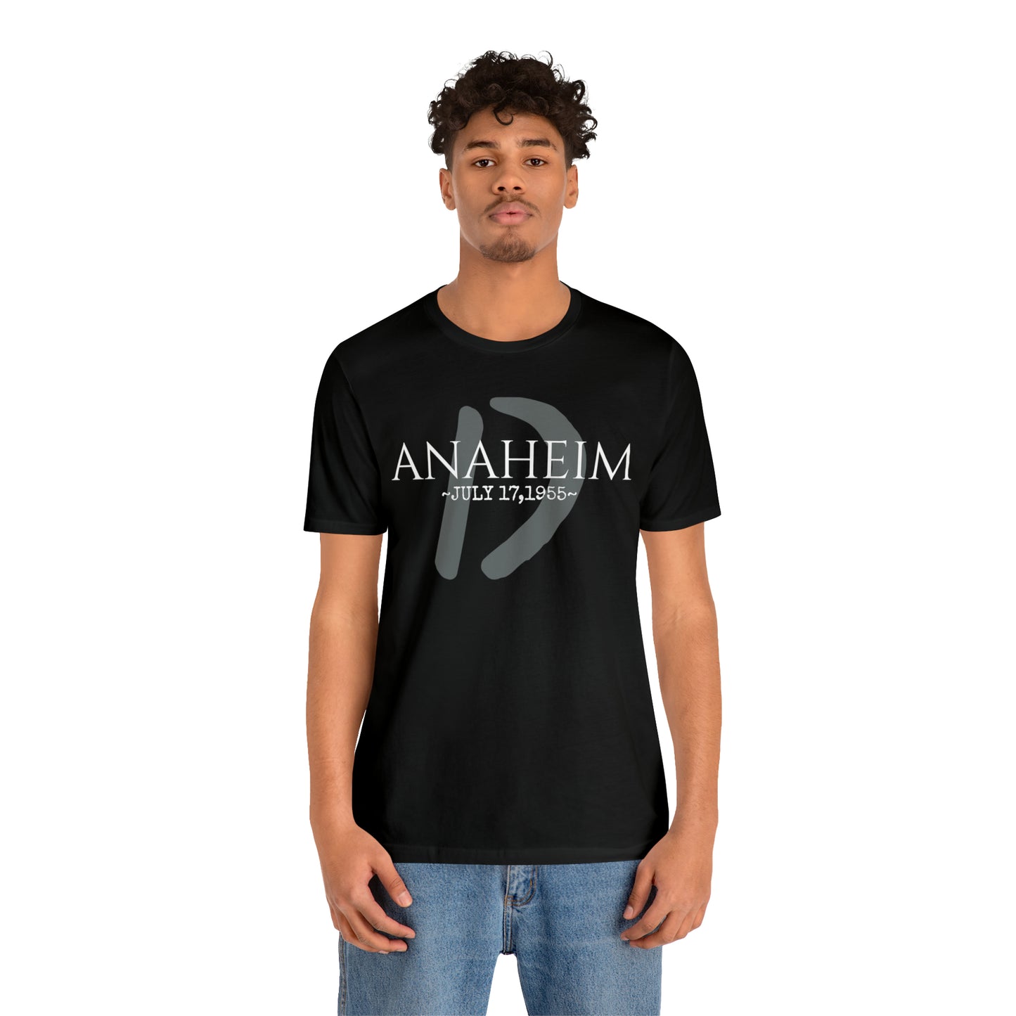 Unisex Jersey Short Sleeve Tee Disneyland Resort Opening Date ~ Anaheim