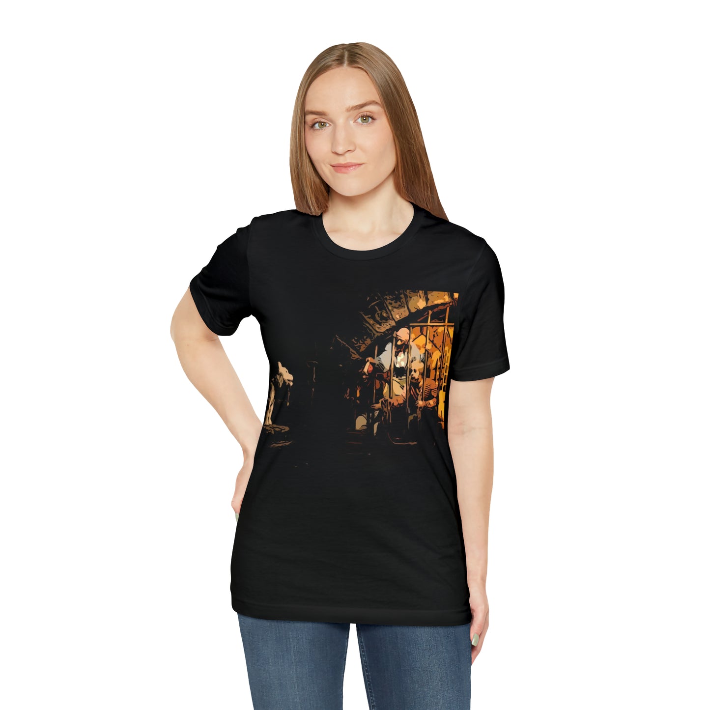 Unisex Jersey Short Sleeve Tee Painting of Disneyland PIRATES OF THE CARIBBEAN