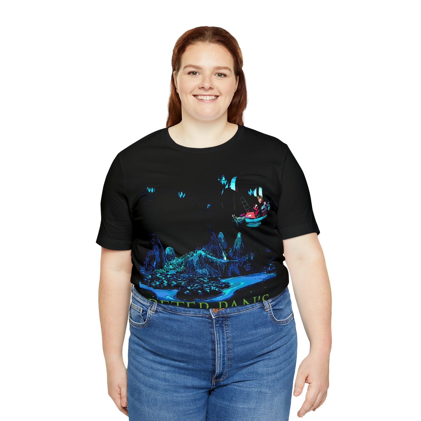 Unisex Jersey Short Sleeve Tee Painting of It's A Disney Thing PETER PANS FLIGHT