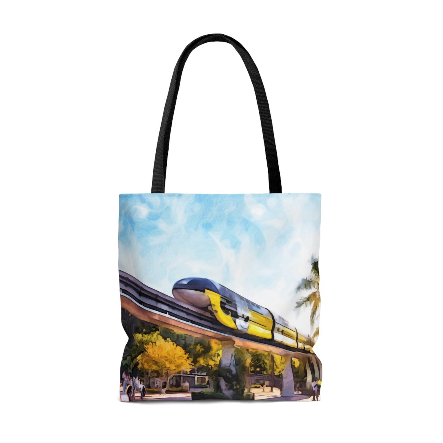AOP Tote Bag Painting of Disneyland~ It's A Disney Thing! ~ MonoRail