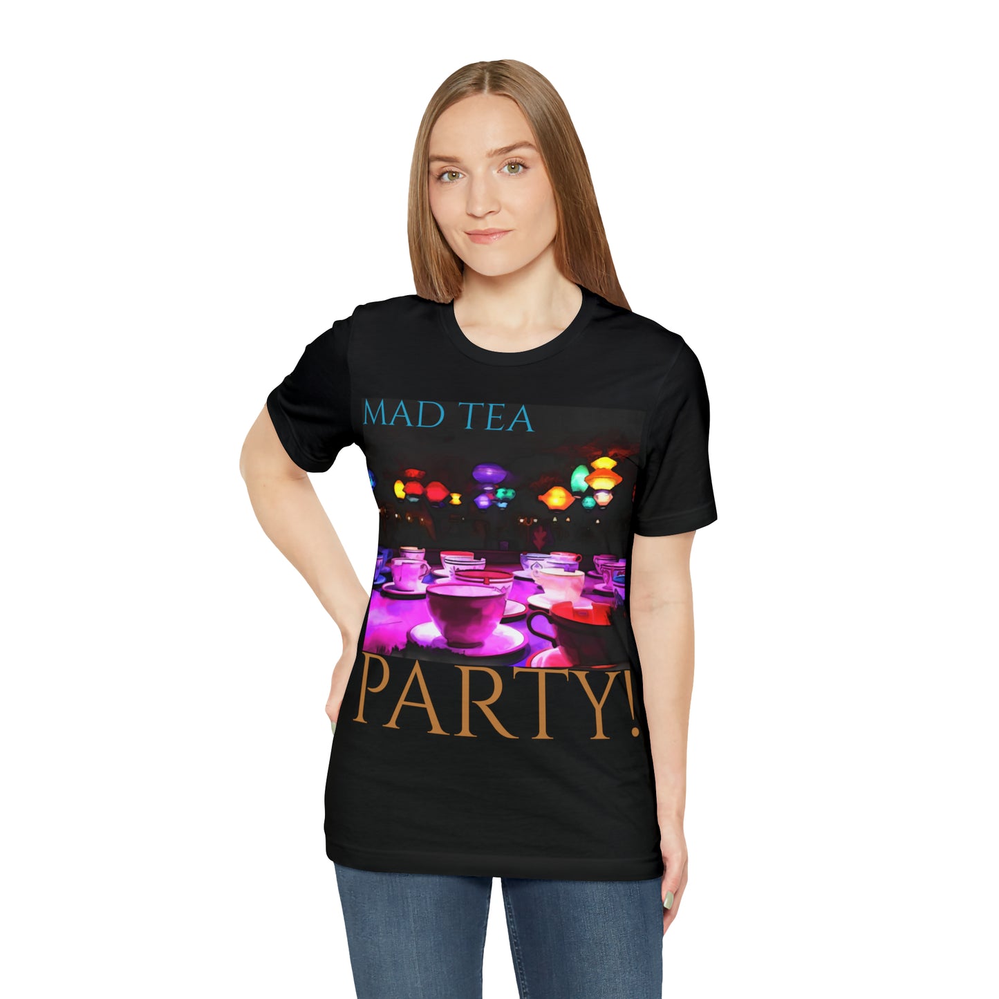 Unisex Jersey Short Sleeve Tee Painting of It's A Disney Thing! Mad TEA CUPS