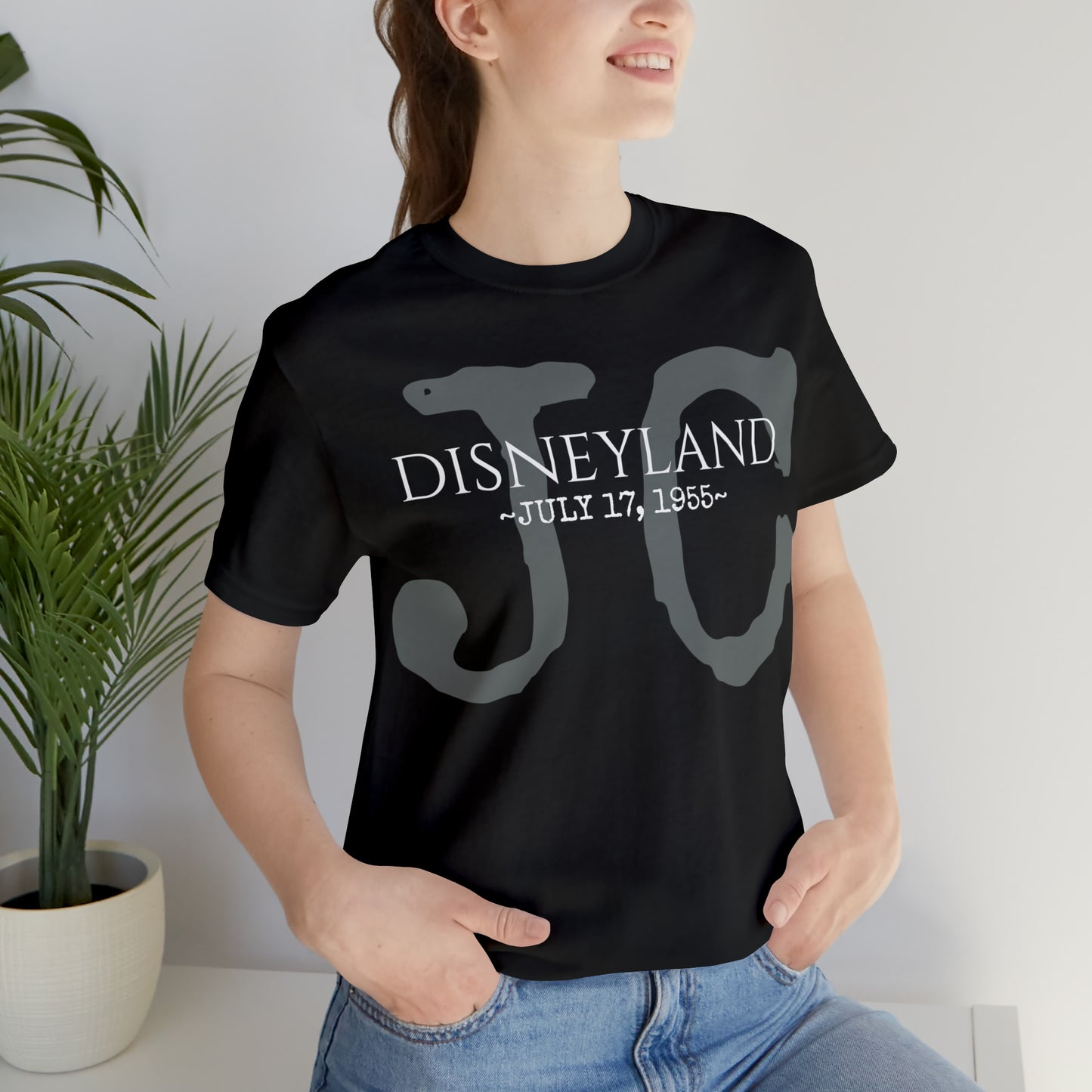 Unisex Jersey Short Sleeve Tee Disneyland jungle cruise ride opening day 1955.