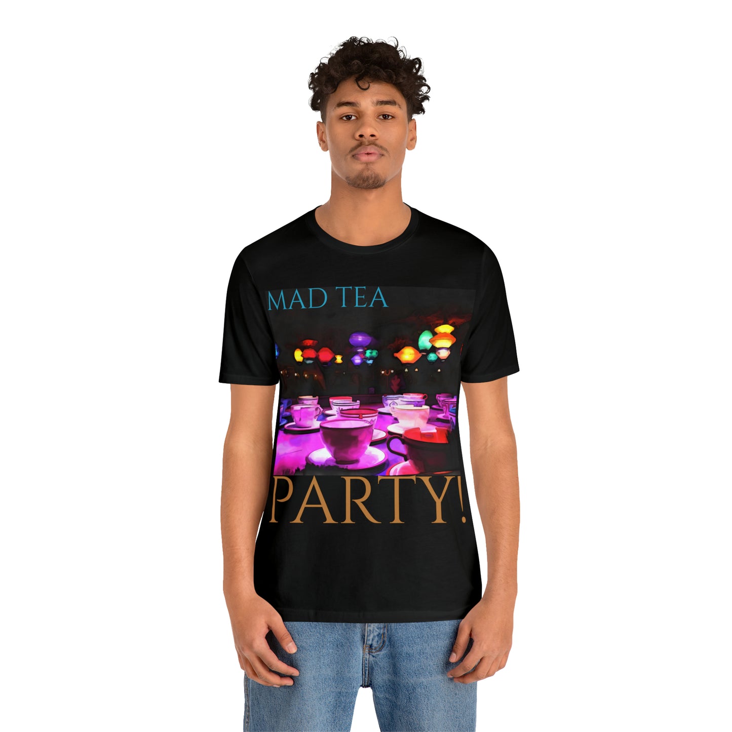 Unisex Jersey Short Sleeve Tee Painting of It's A Disney Thing! Mad TEA CUPS