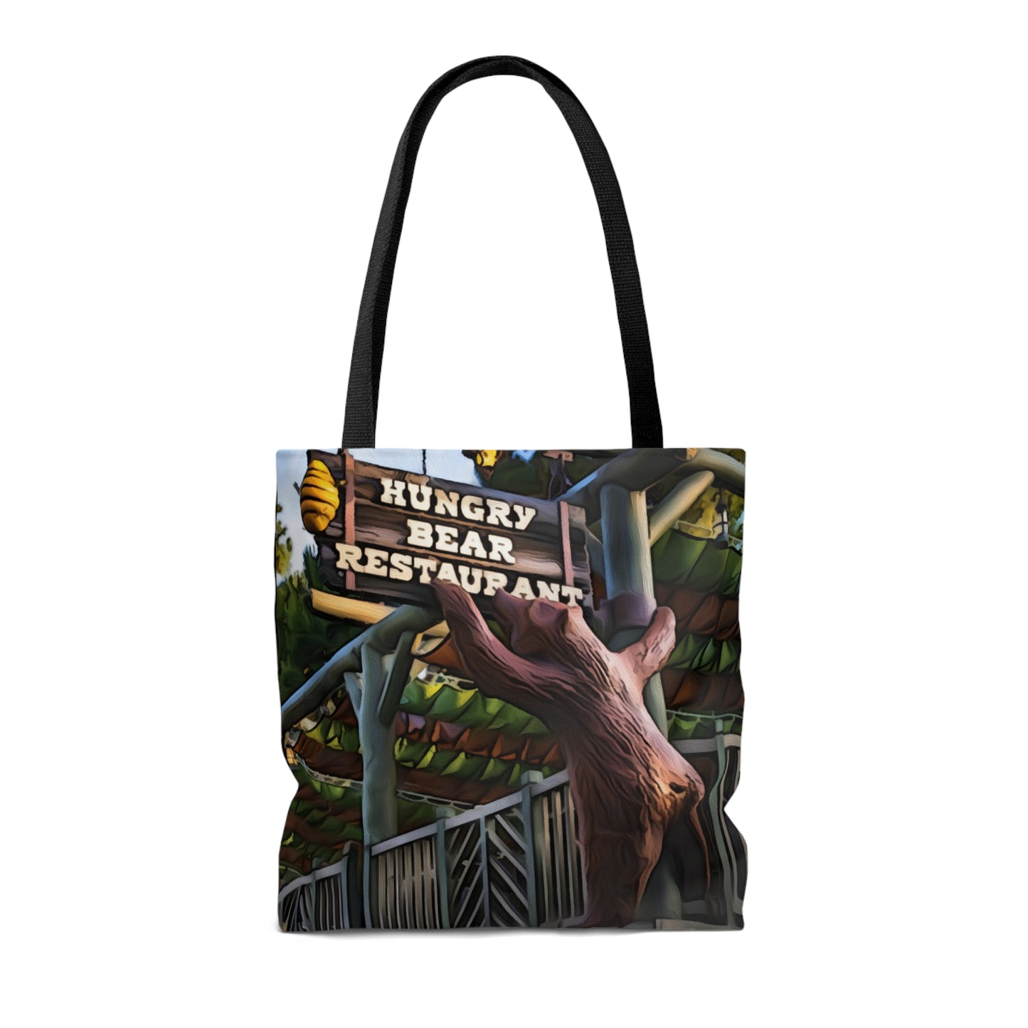 AOP Tote Bag Painting of Disneyland Resort Hungry Bear Restaurant