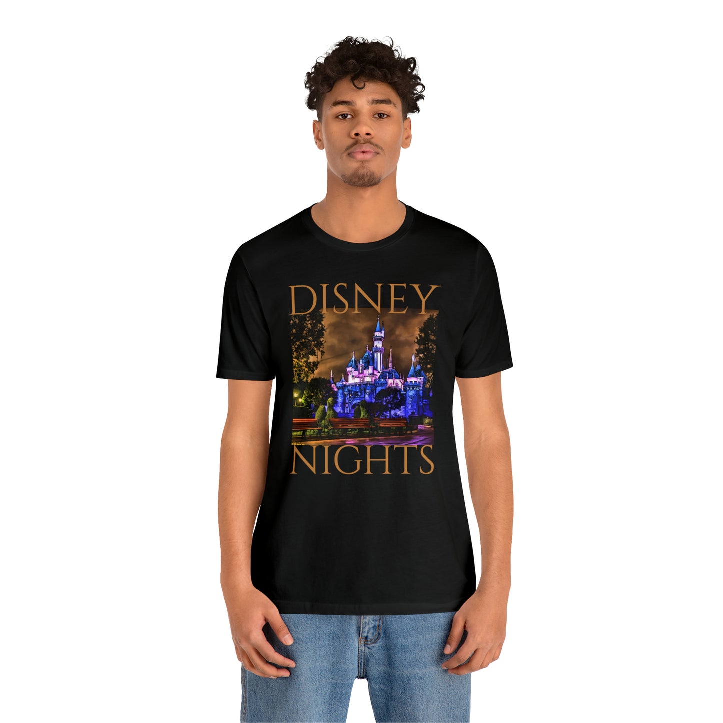 Unisex Jersey Short Sleeve Tee Painting of Disneyland SLEEPING BEAUTY CASTLE