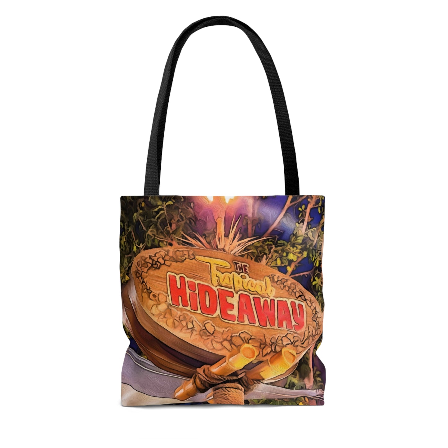AOP Tote Bag Painting of Disneyland Resort The Tropical Hideaway