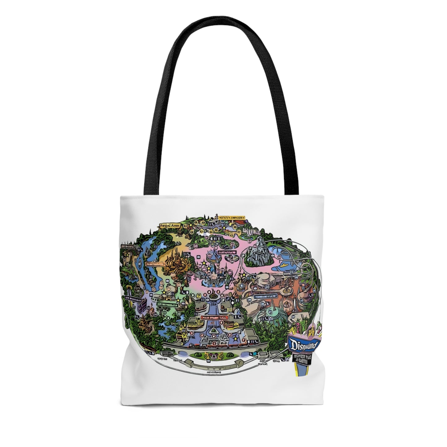 AOP Tote Bag Painting of Disneyland Park Map~ It's a Disney Thing!