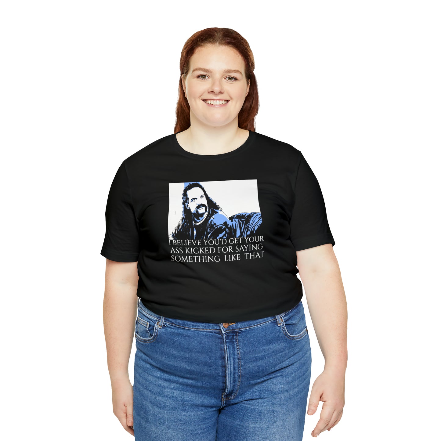 Unisex Jersey Short Sleeve Tee Office Space ~ I believe you'd get your as# kick