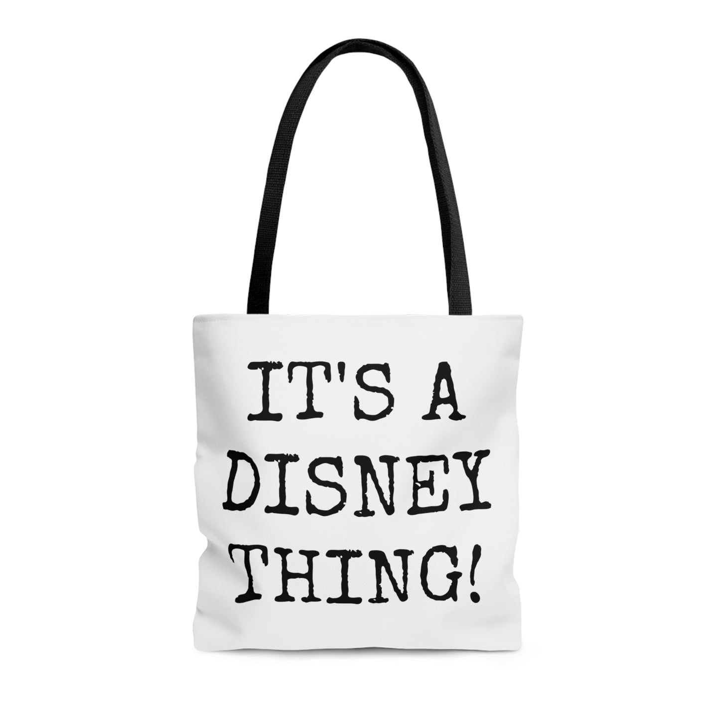 AOP Tote Bag Painting of Disneyland Vintage Ticket Stub