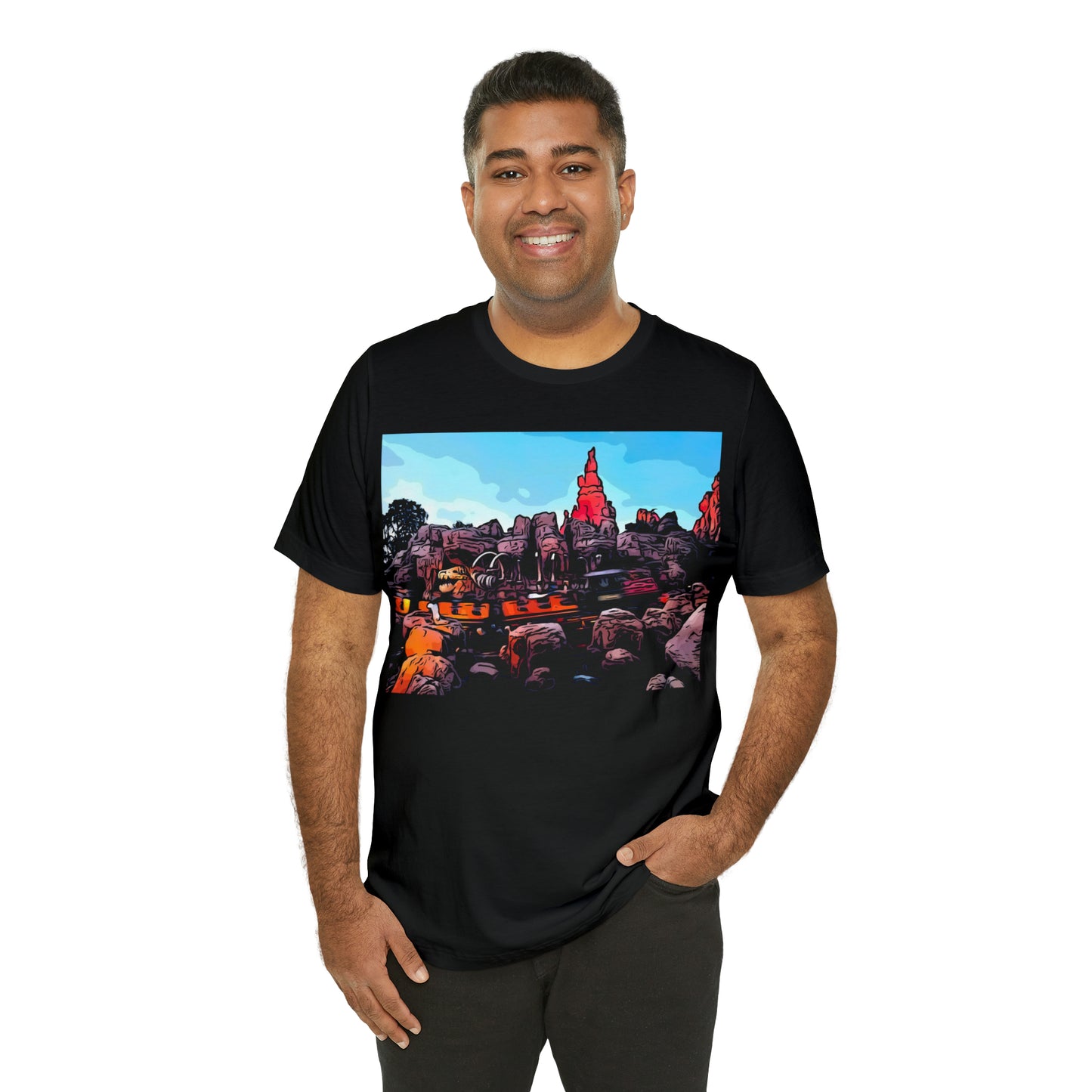 Unisex Jersey Short Sleeve Tee Painting of It's A Disney Thing! BIG TUNDER Mt