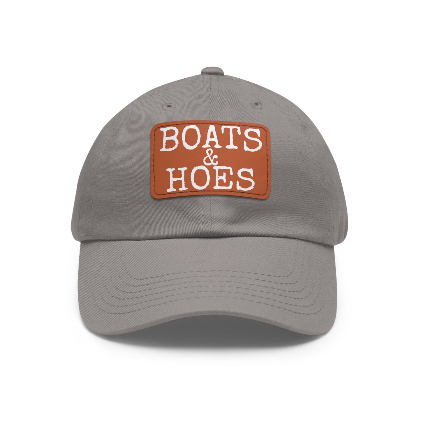Dad Hat with Leather Patch (Rectangle) Stepbrothers Movie Boats & Hoes