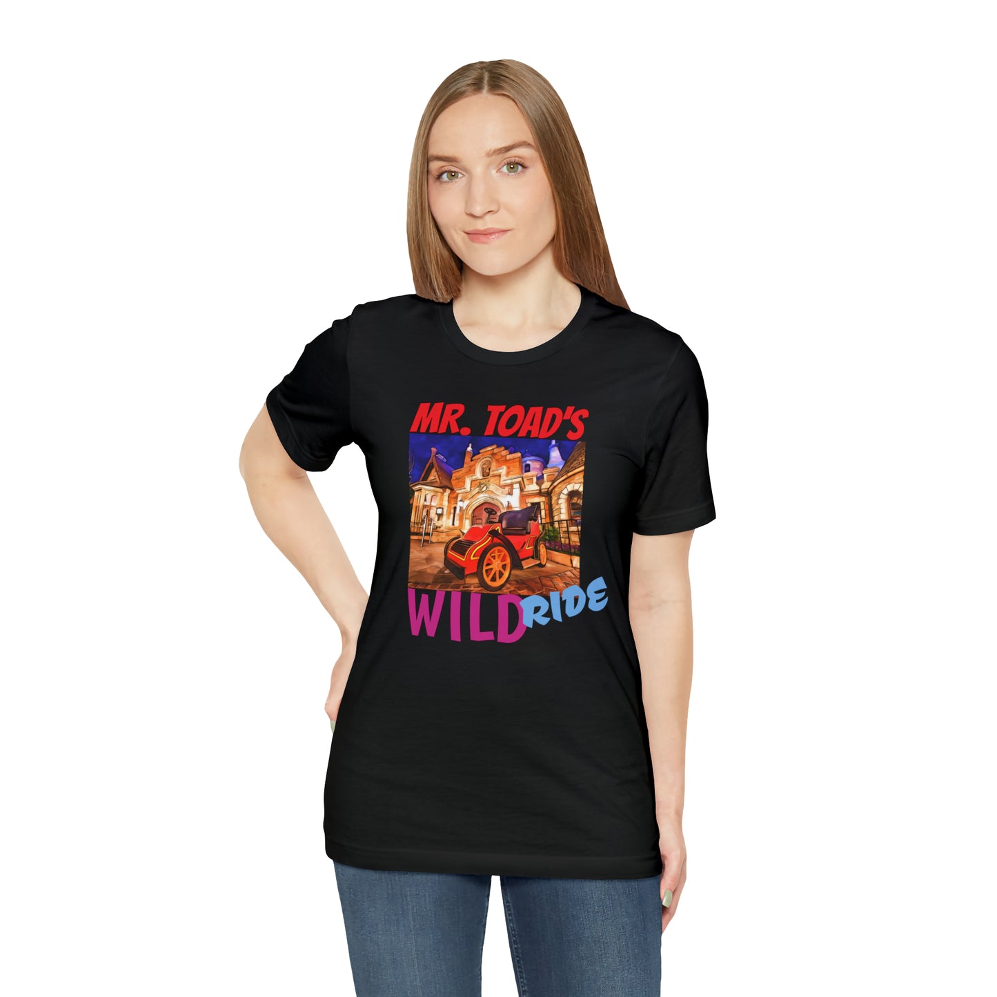 Unisex Jersey Short Sleeve Tee Painting of Disneyland ~MR. TOAD'S Wild ride