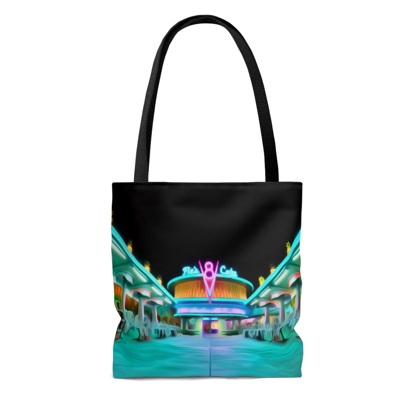 AOP Tote Bag Painting of Disneyland Resort DCA Flo's V8 Cafe